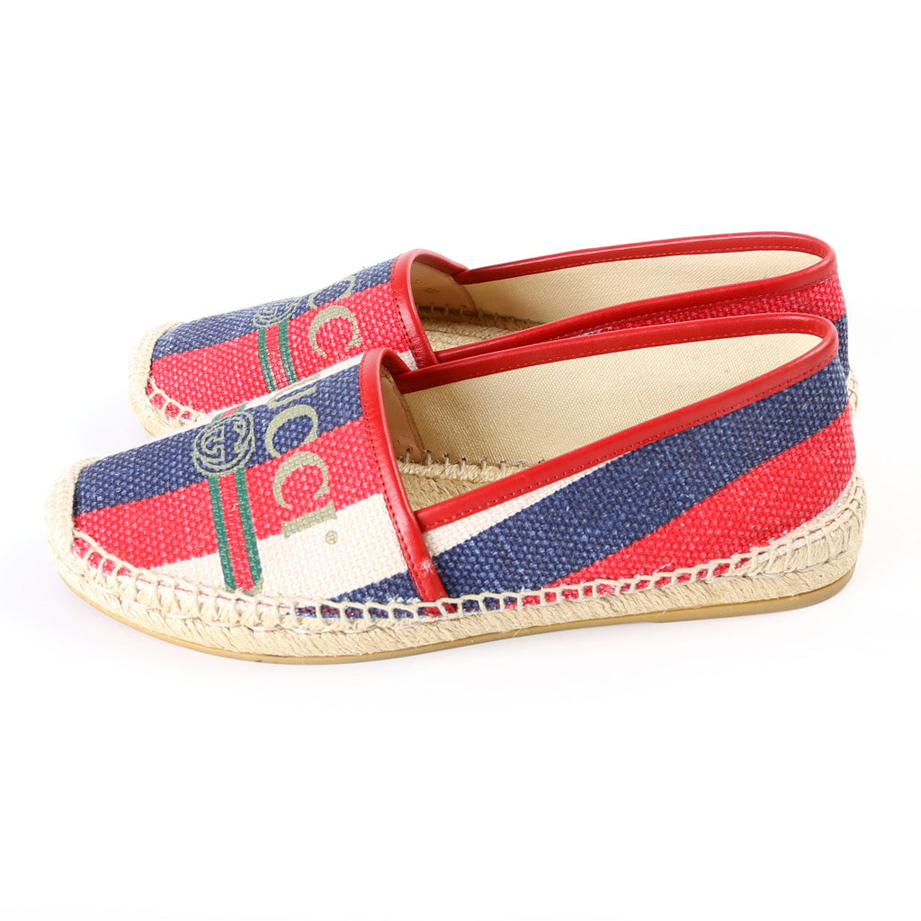 Gucci Logo Espadrilles Size 38.5