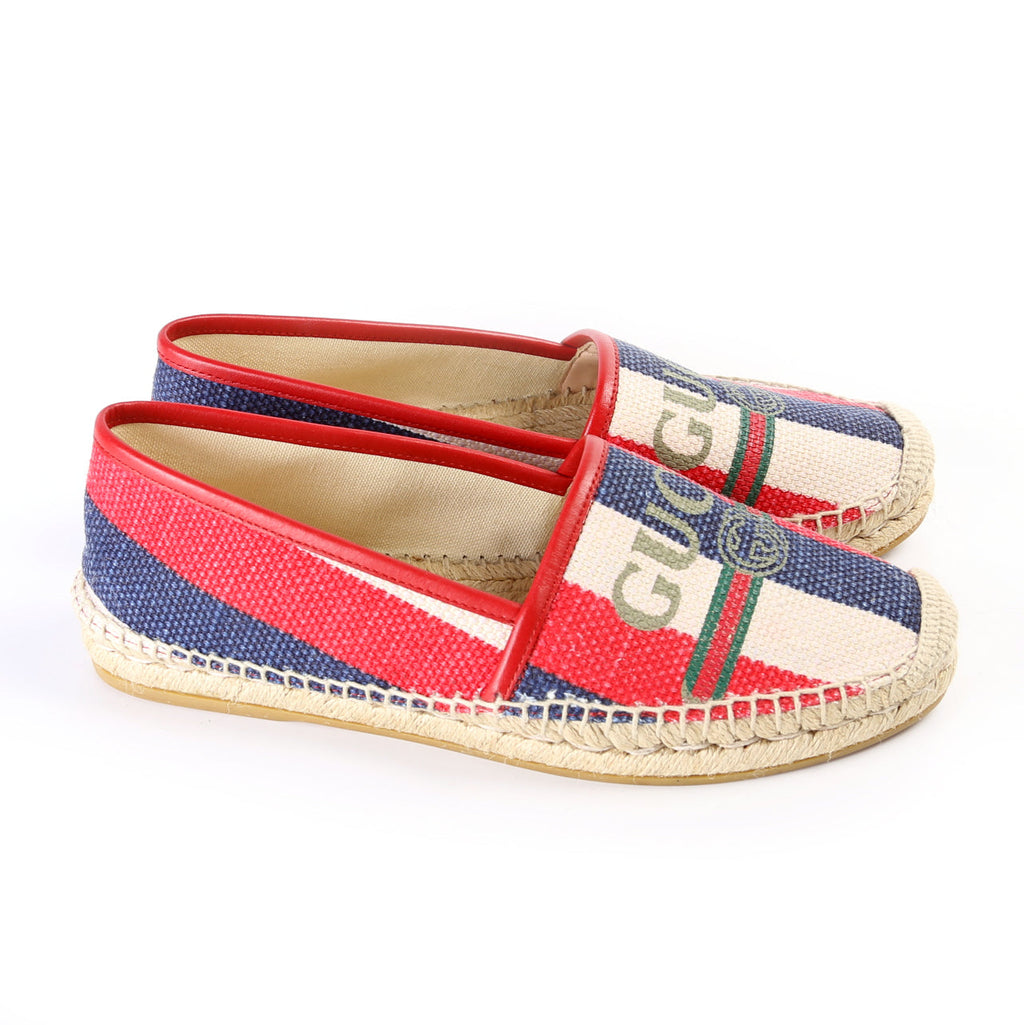Gucci Logo Espadrilles Size 38.5