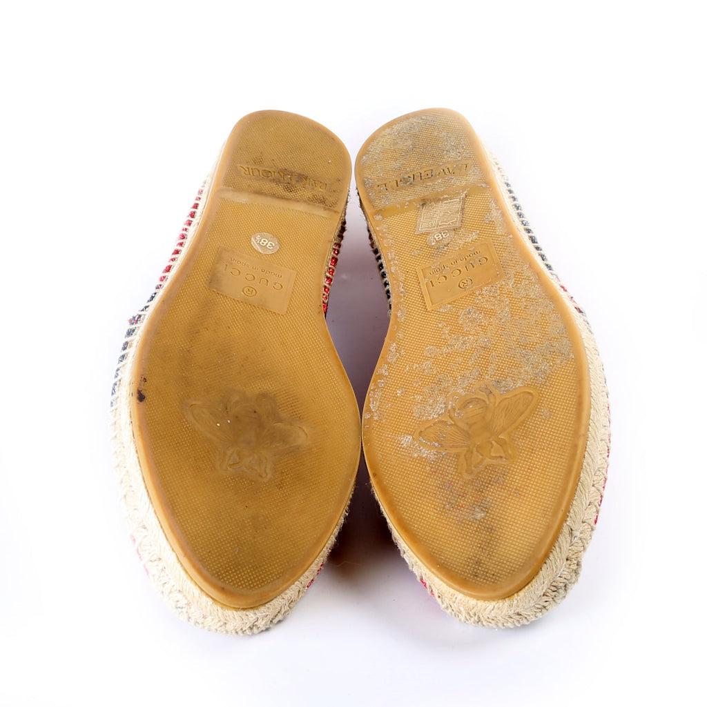 Gucci Logo Espadrilles Size 38.5