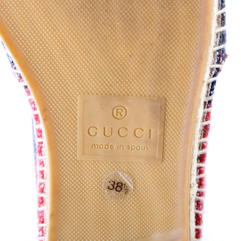 Gucci Logo Espadrilles Size 38.5