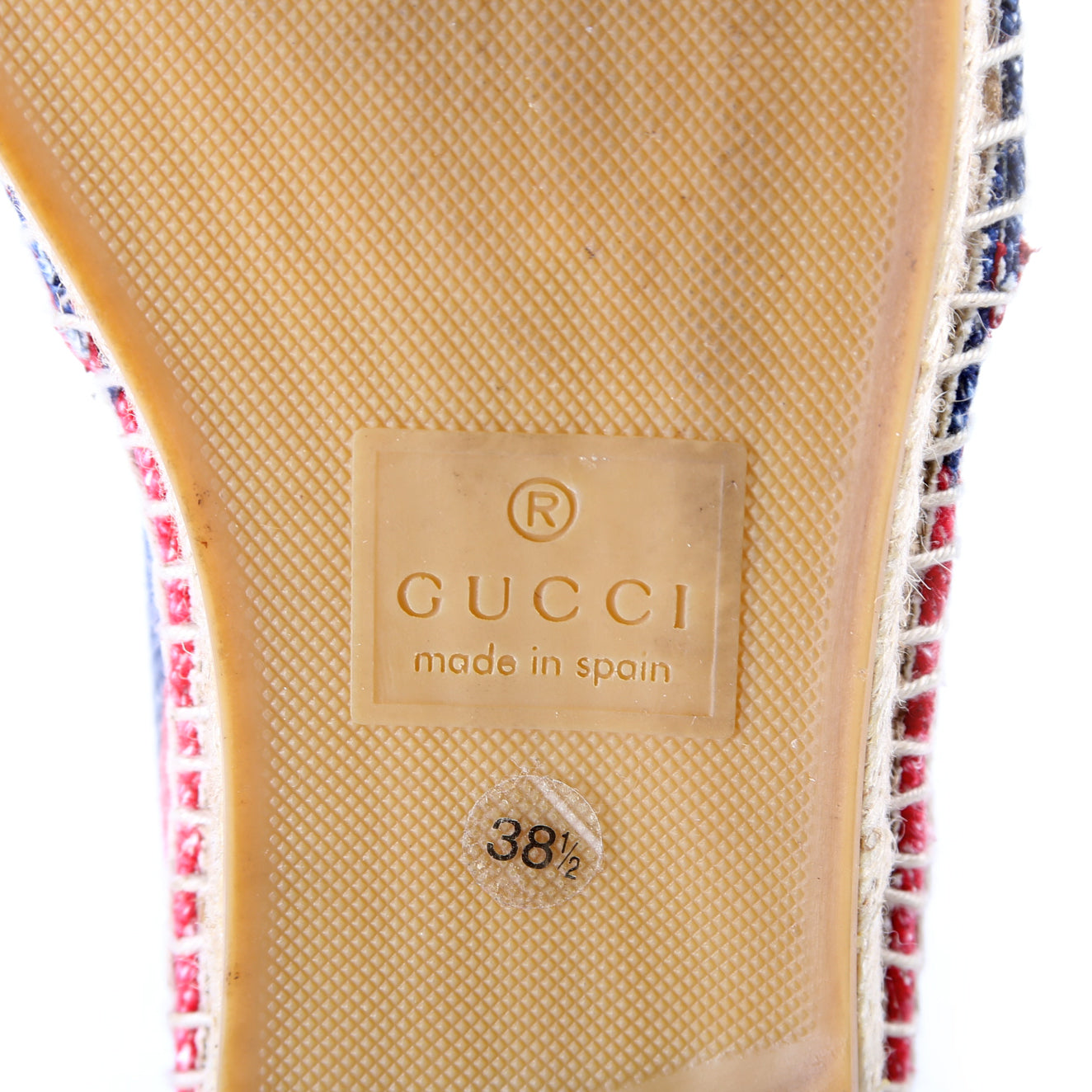 Gucci Logo Espadrilles Size 38.5