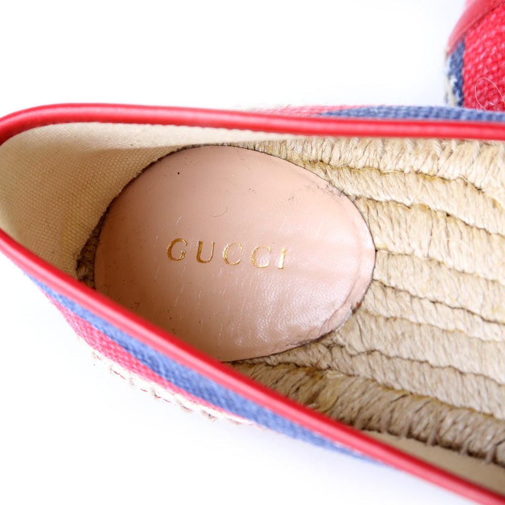 Gucci Logo Espadrilles Size 38.5