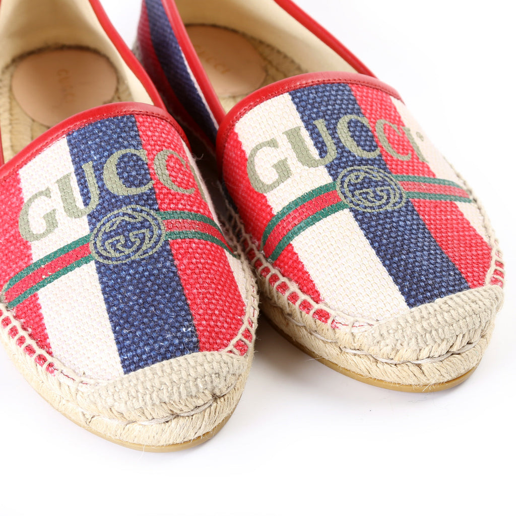 Gucci Logo Espadrilles Size 38.5