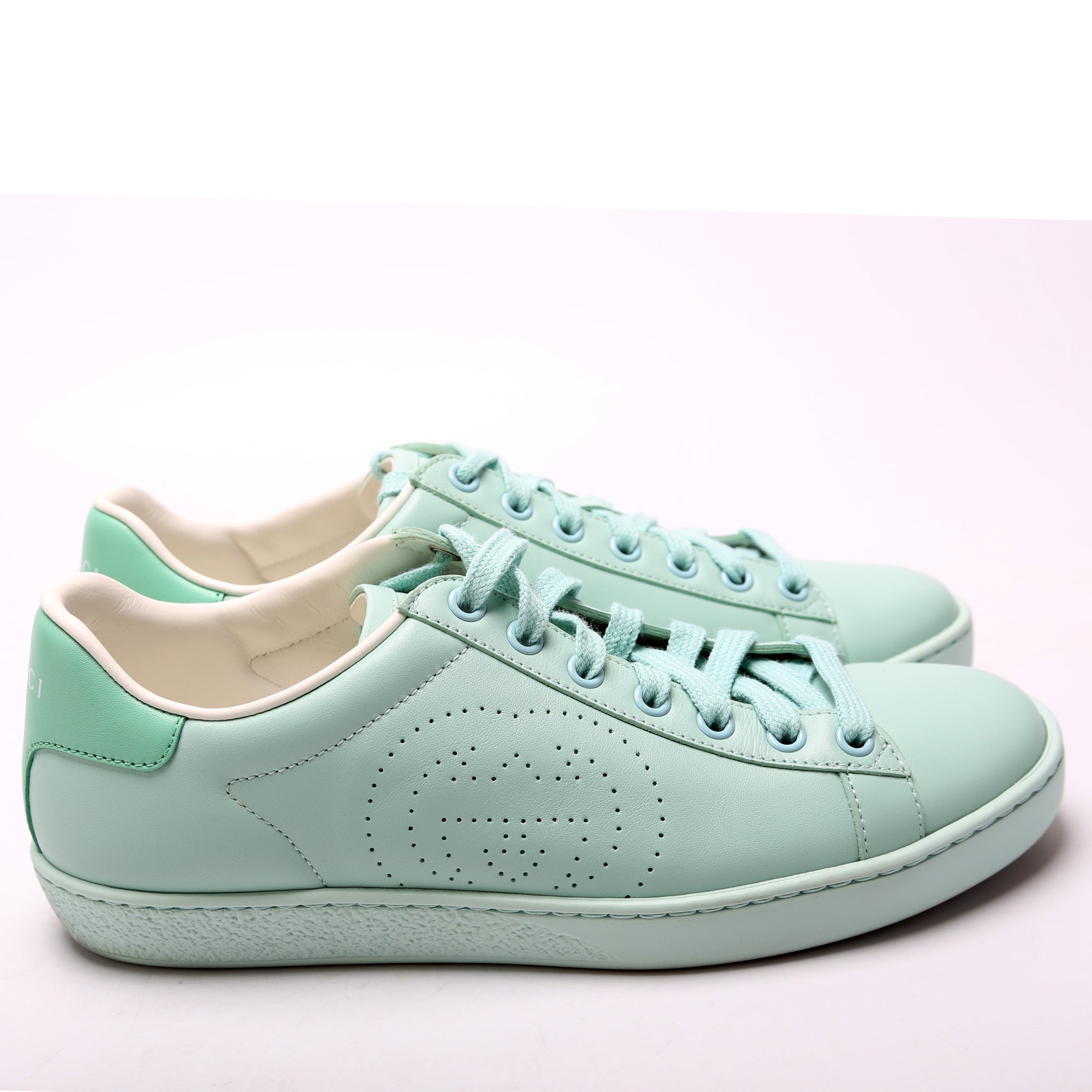 Gucci Ace Web Leather Sneakers Size 37