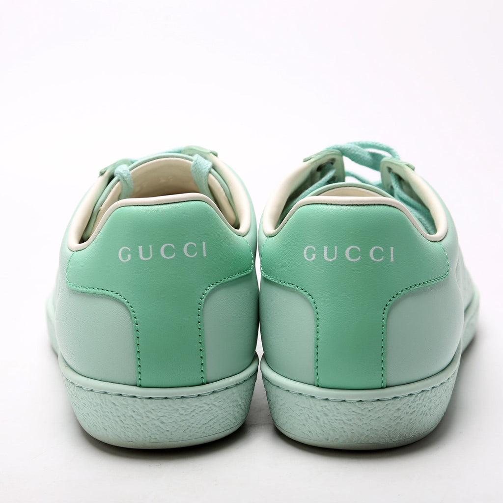 Gucci Ace Web Leather Sneakers Size 37