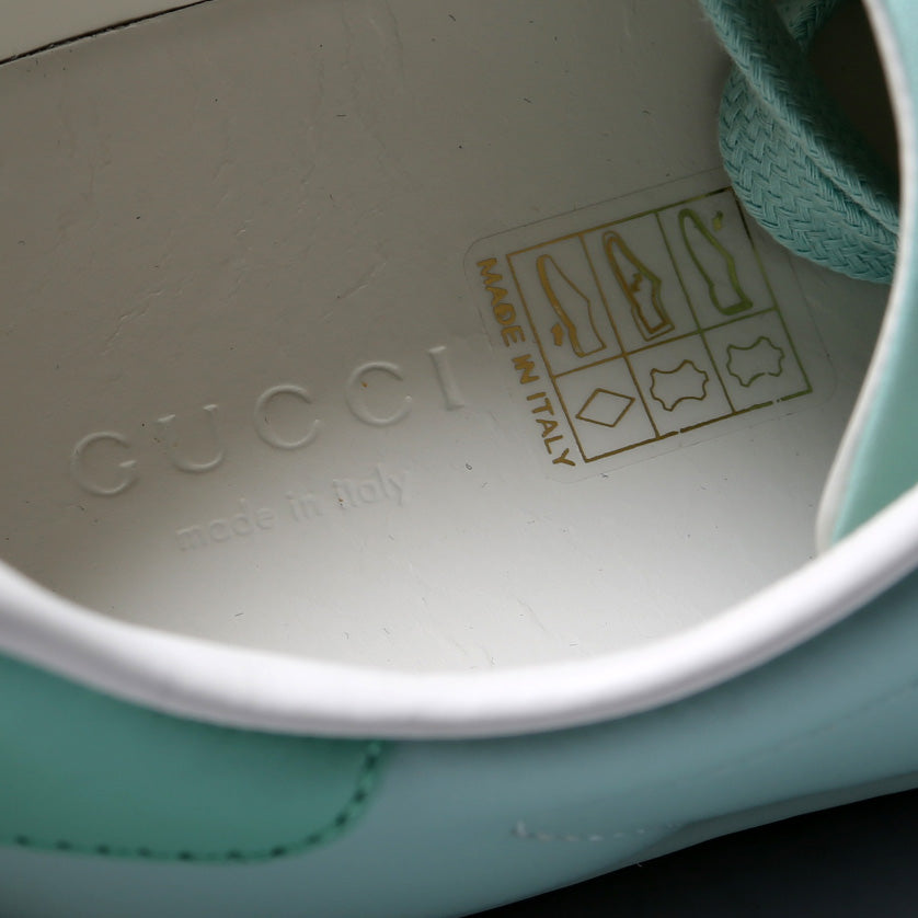 Gucci Ace Web Leather Sneakers Size 37