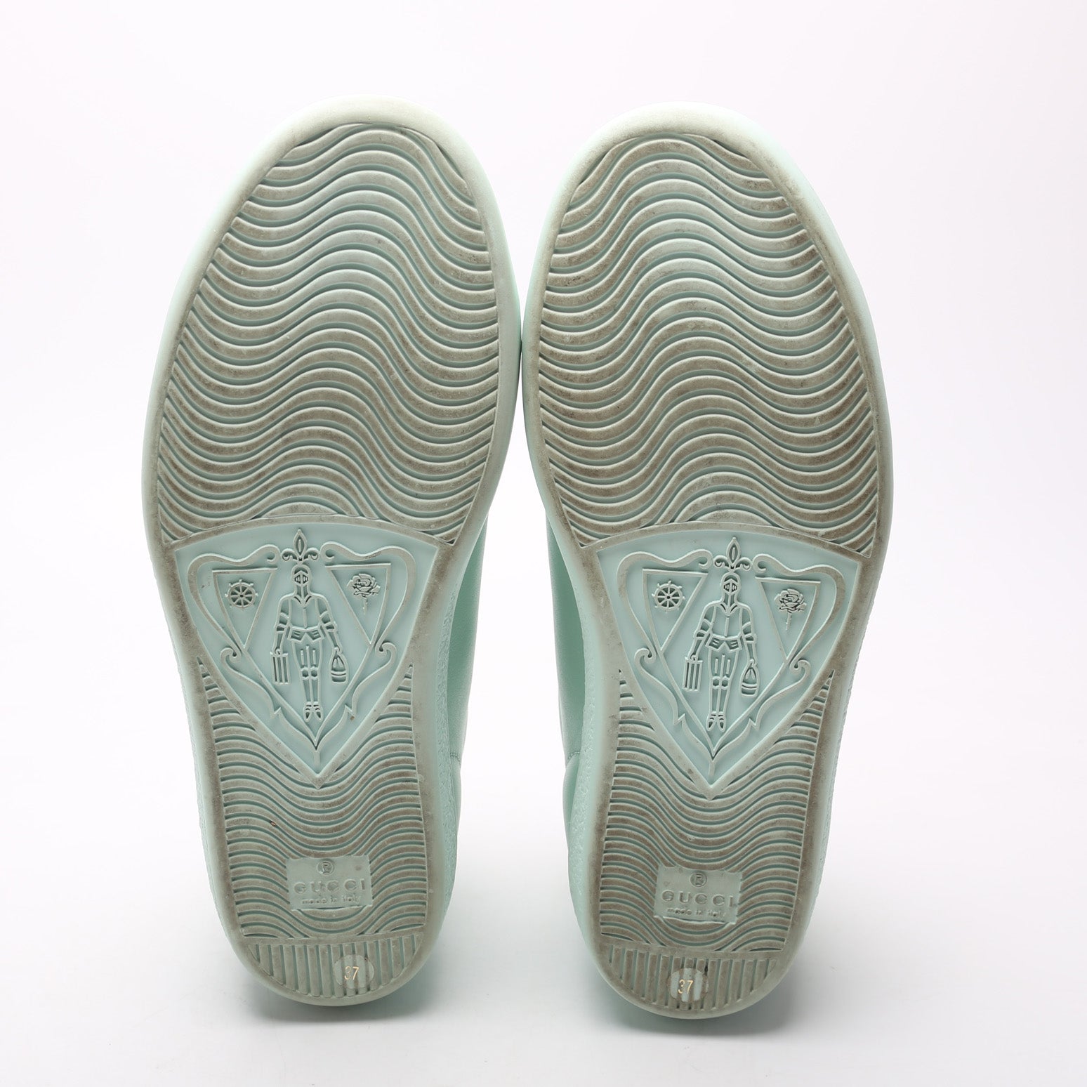 Gucci Ace Web Leather Sneakers Size 37