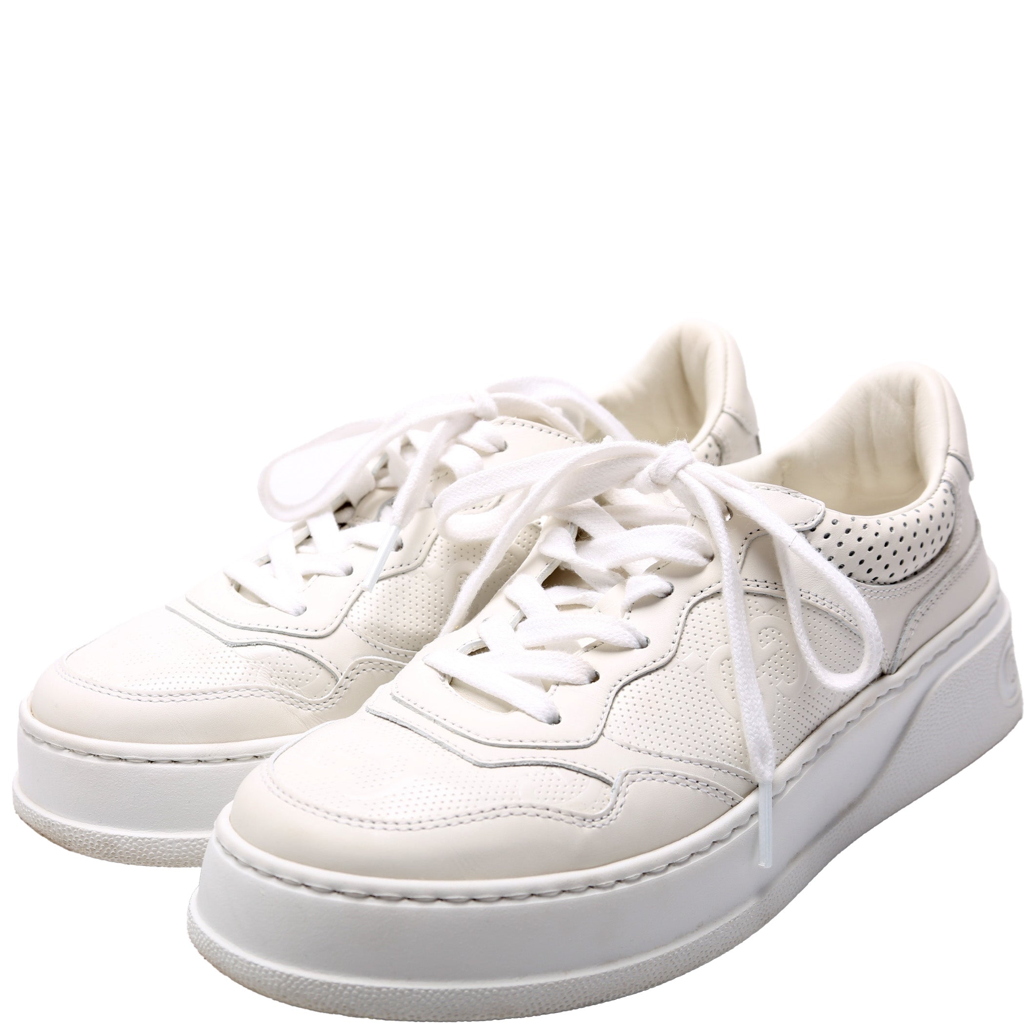 GG Chunky Leather Sneakers Size 37.5