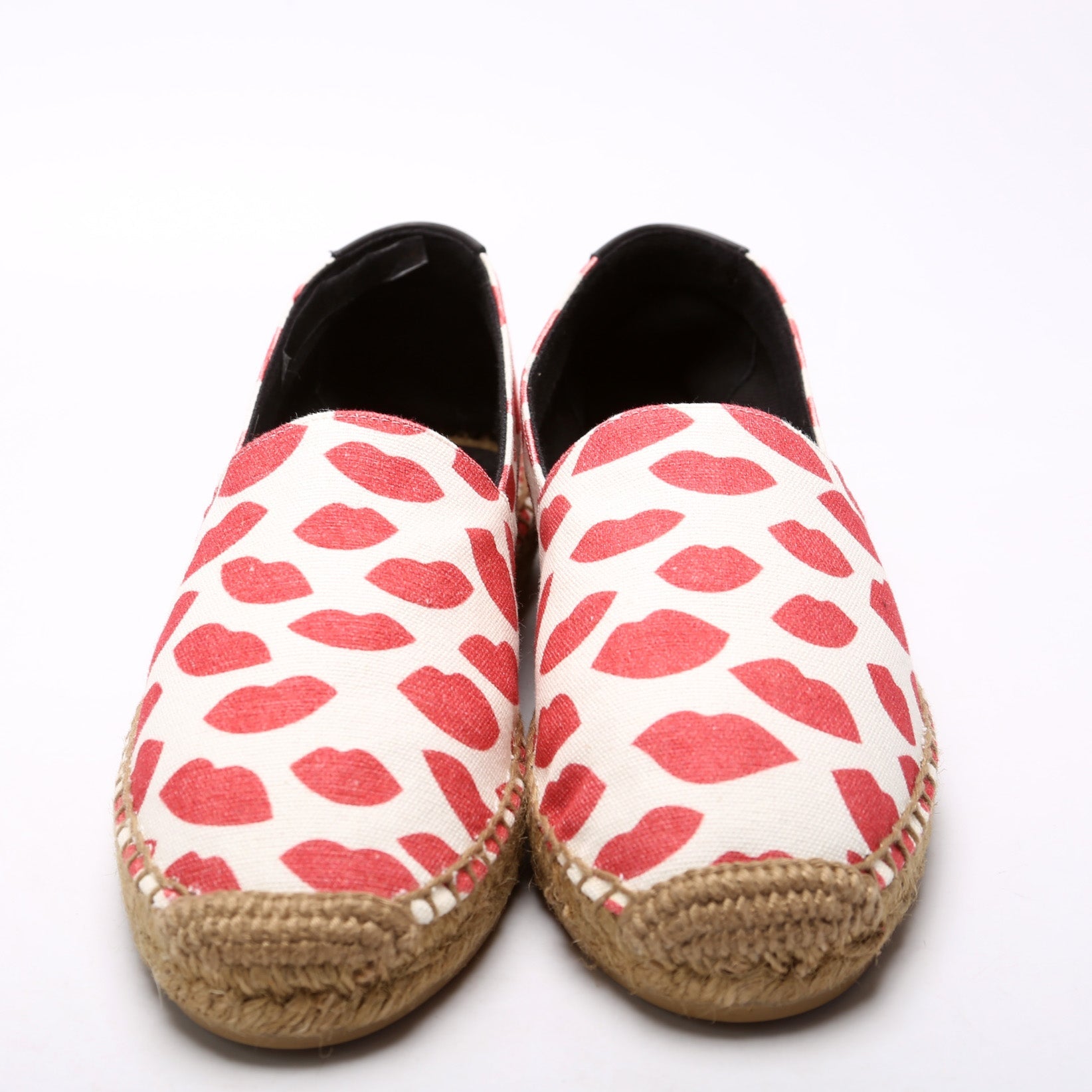 SAINT LAURENT Espadrilles Lips Canvas Size 37.5