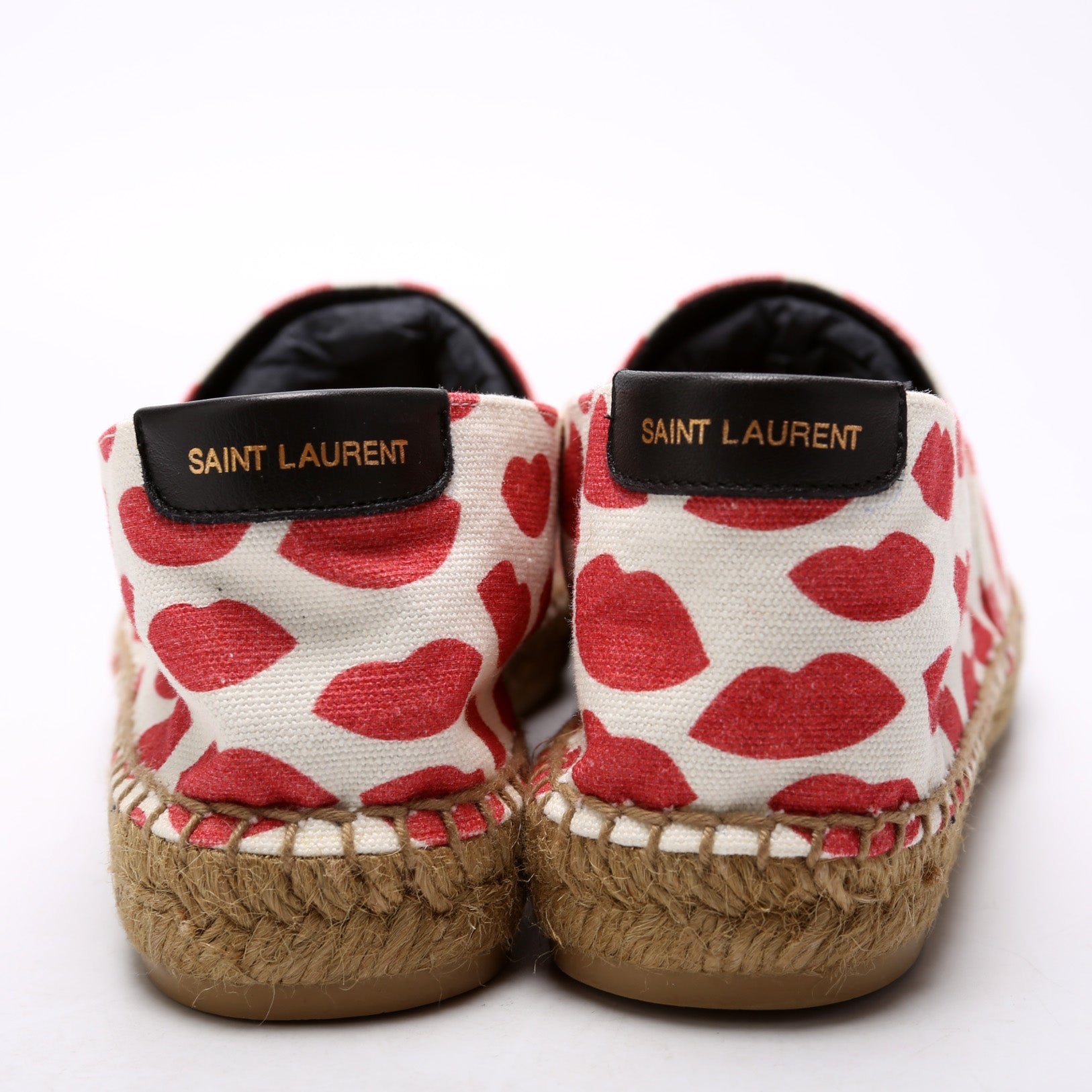 SAINT LAURENT Espadrilles Lips Canvas Size 37.5