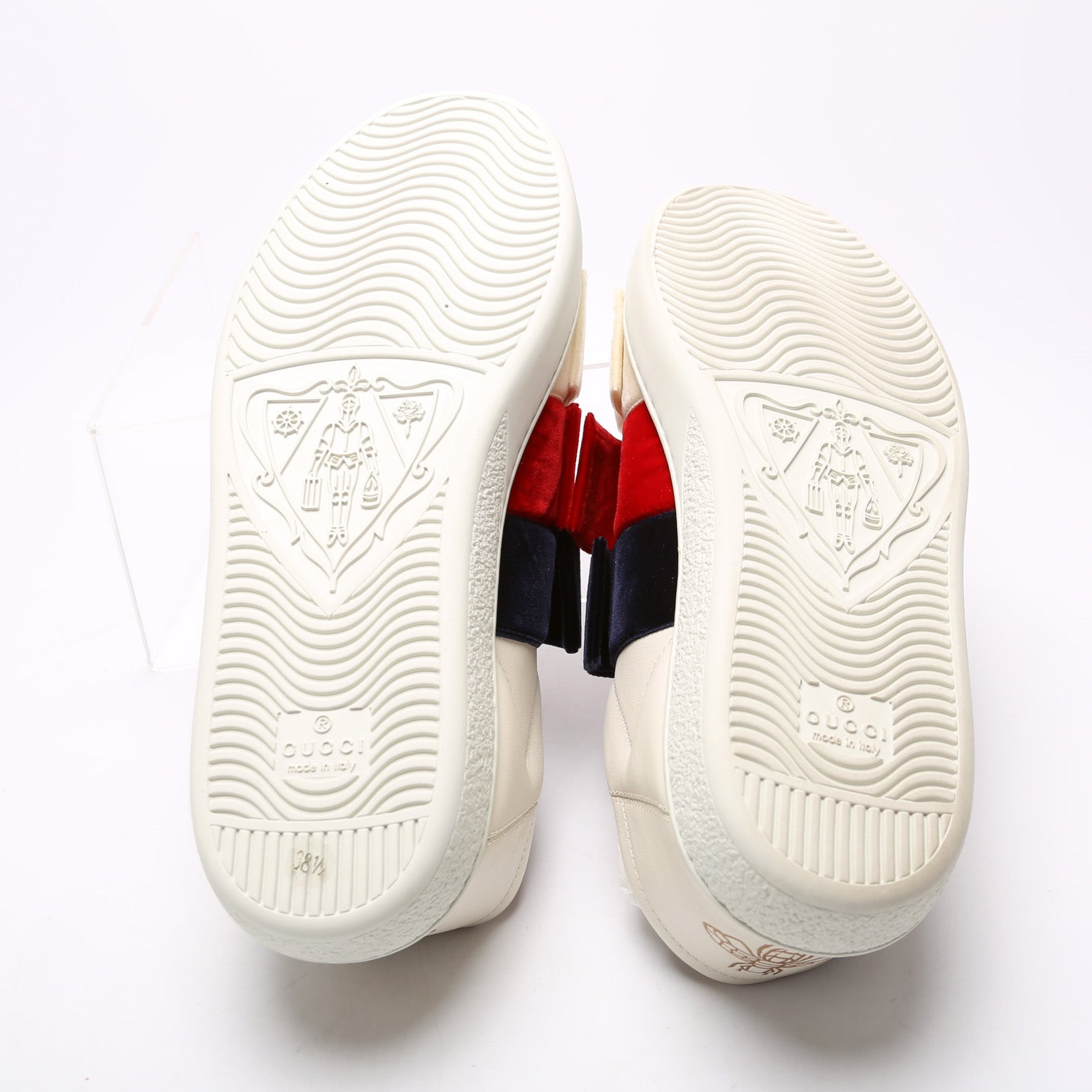 Gucci Ace Web Bow Sneakers Size 38.5