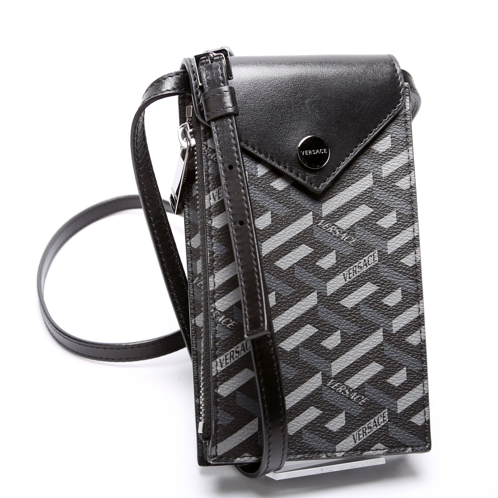Lac Greca Phone Crossbody Grey