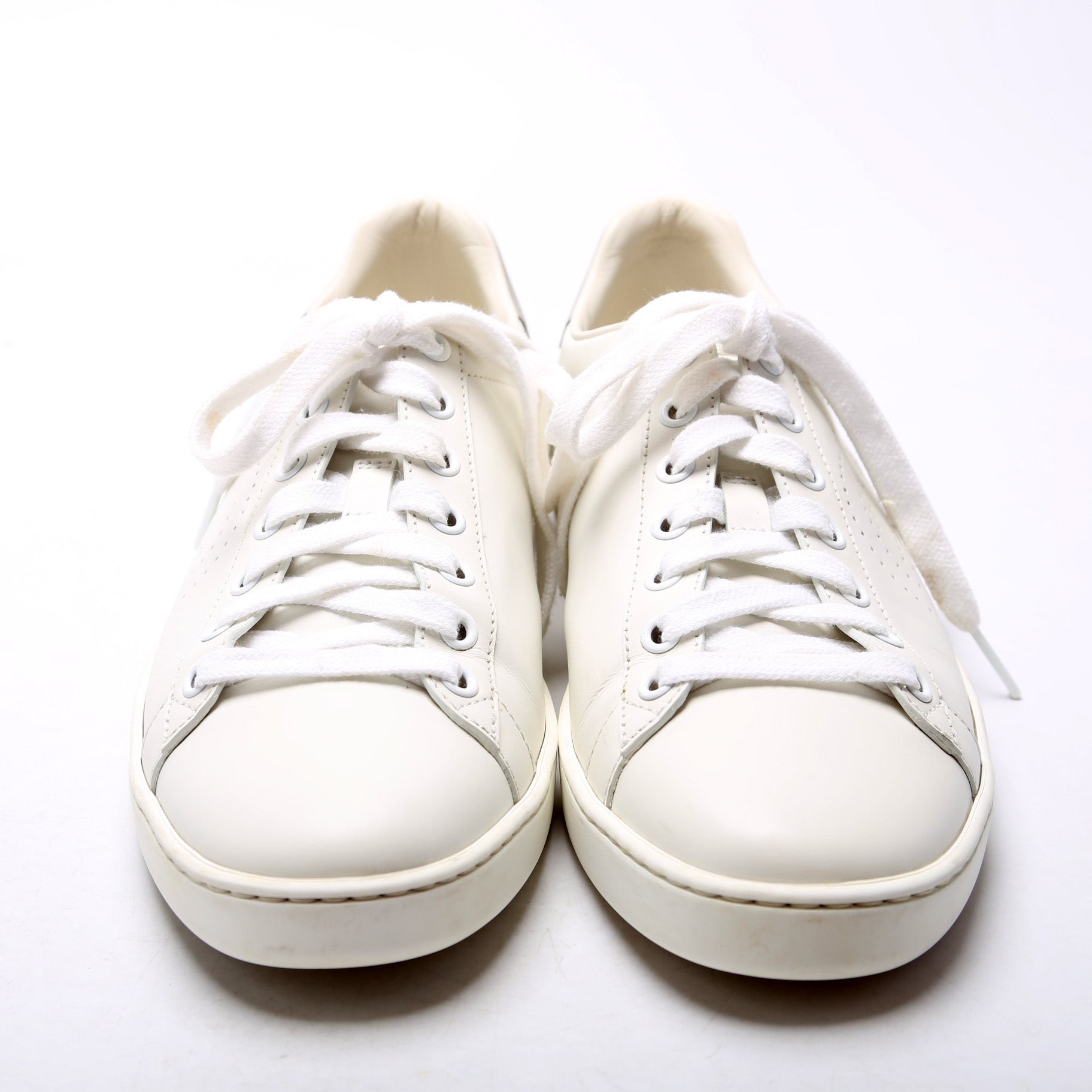 Gucci Ace Web Leather Sneakers Size 38