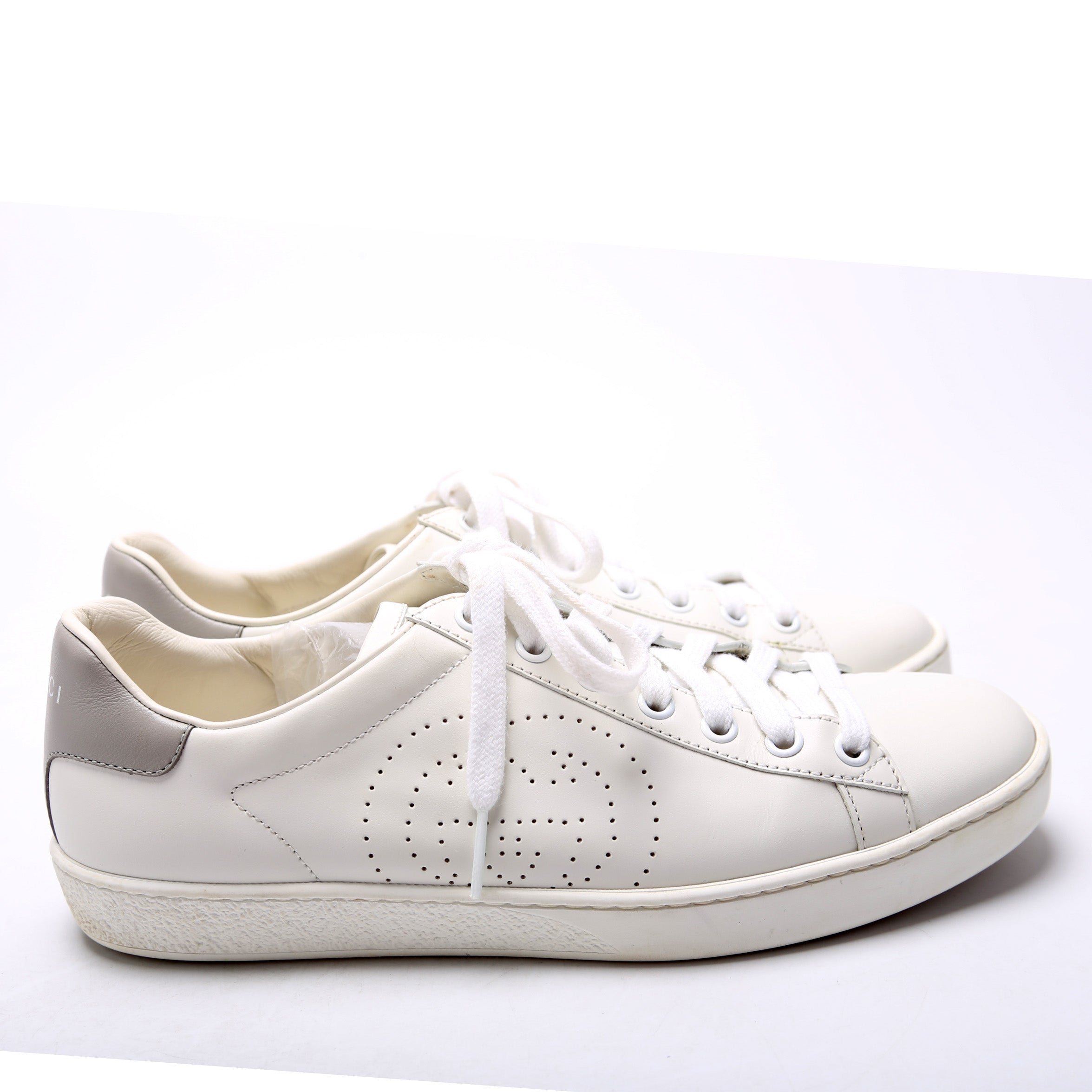 Gucci Ace Web Leather Sneakers Size 38