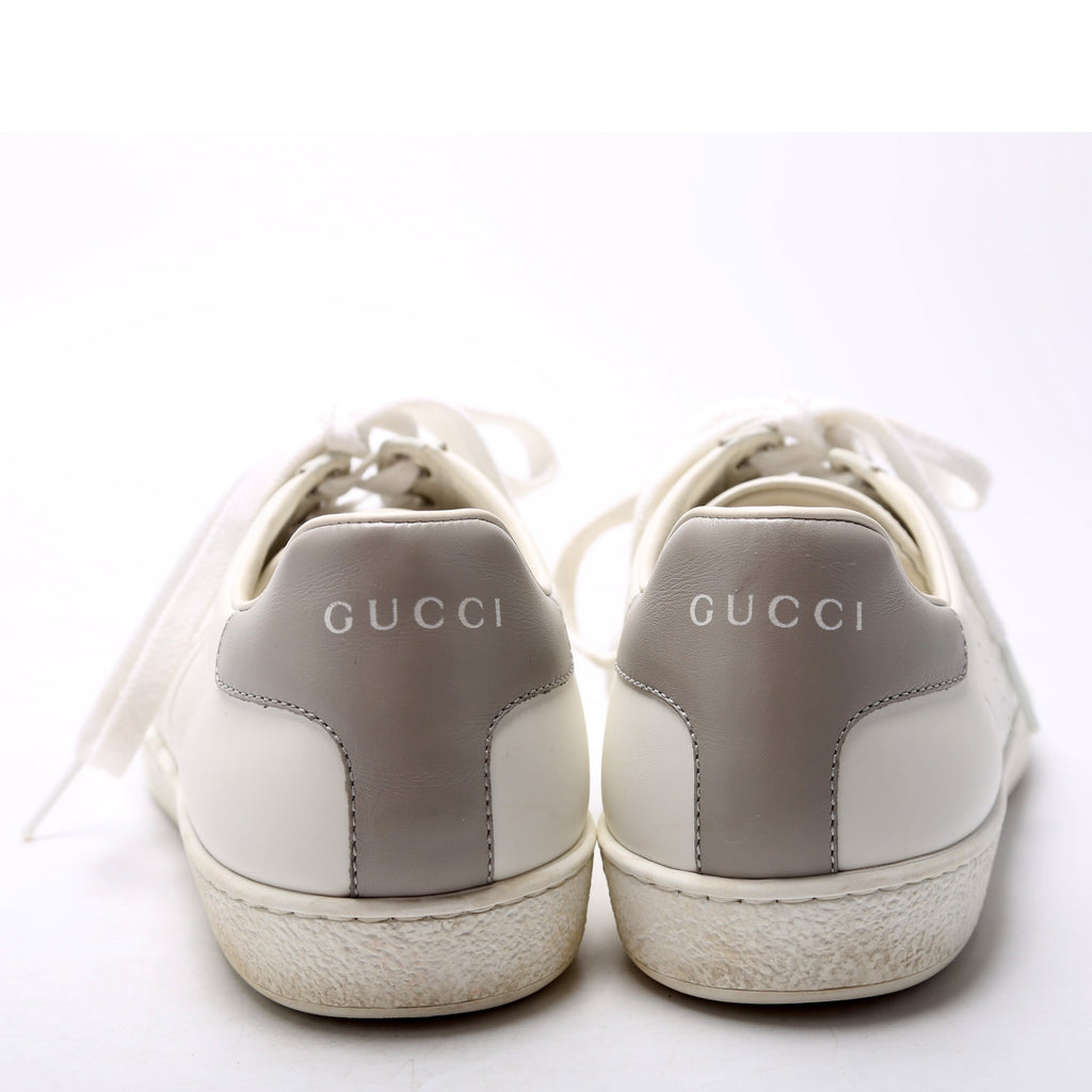 Gucci Ace Web Leather Sneakers Size 38
