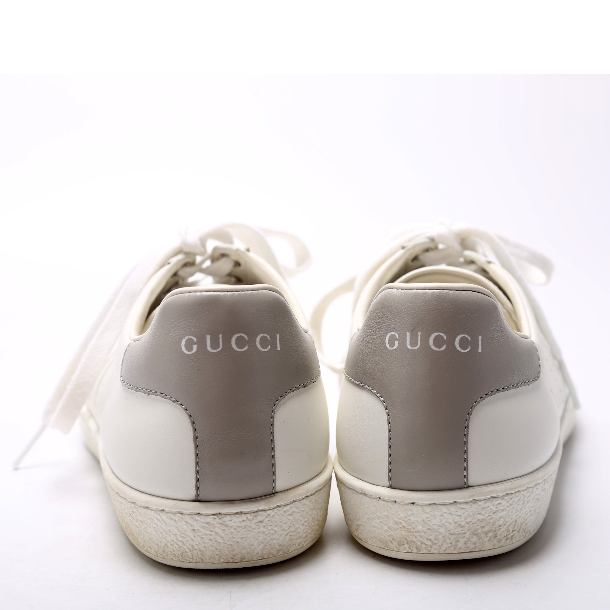 Gucci Ace Web Leather Sneakers Size 38