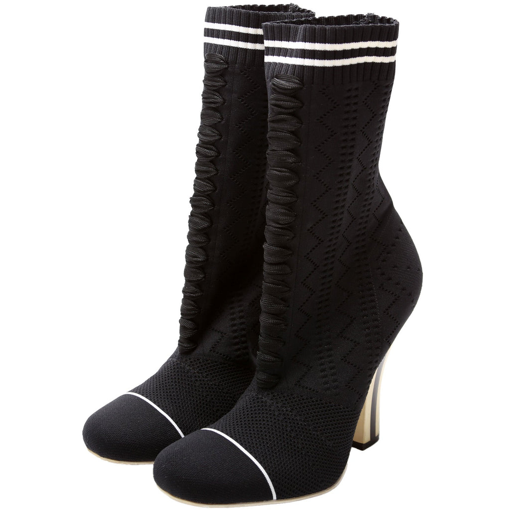Fendi Rockoko Sock Booties Size 40