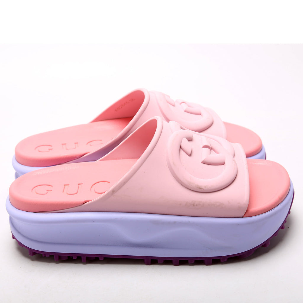 Gucci GG Rubber Slides Size 36