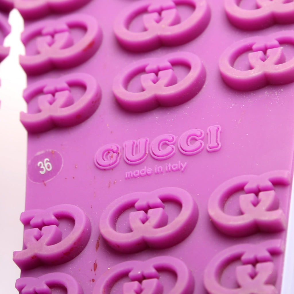Gucci GG Rubber Slides Size 36