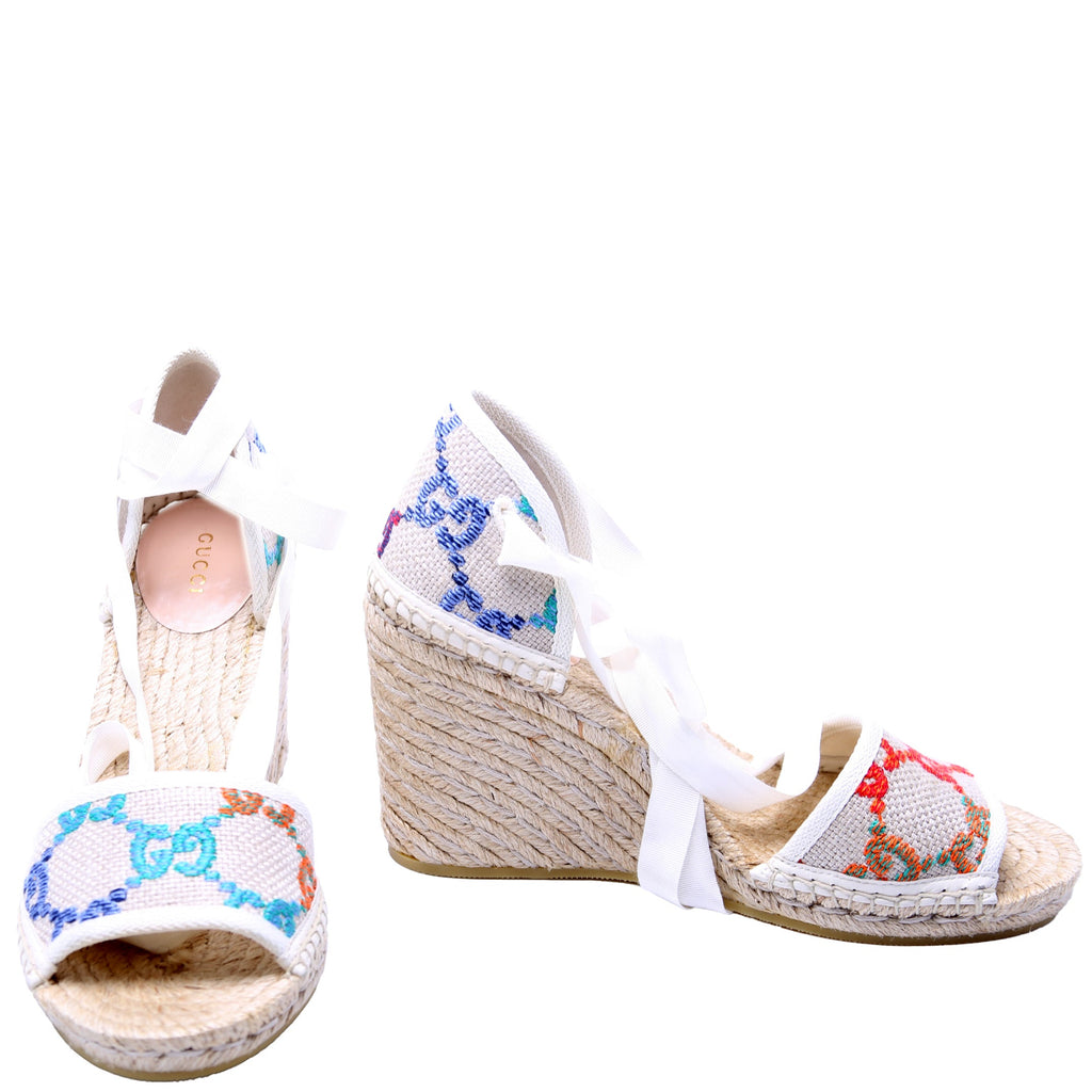 GG Canvas Espadrilles Size 38.5