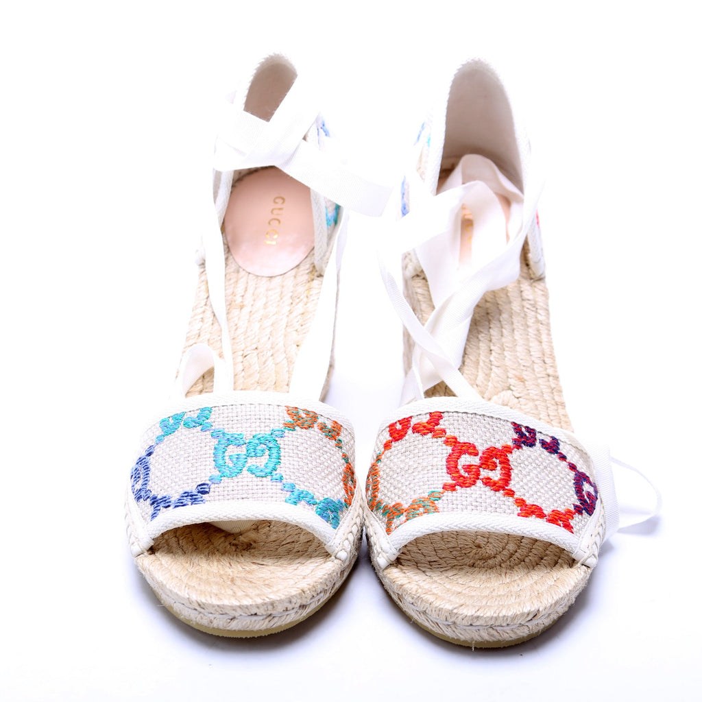 GG Canvas Espadrilles Size 38.5