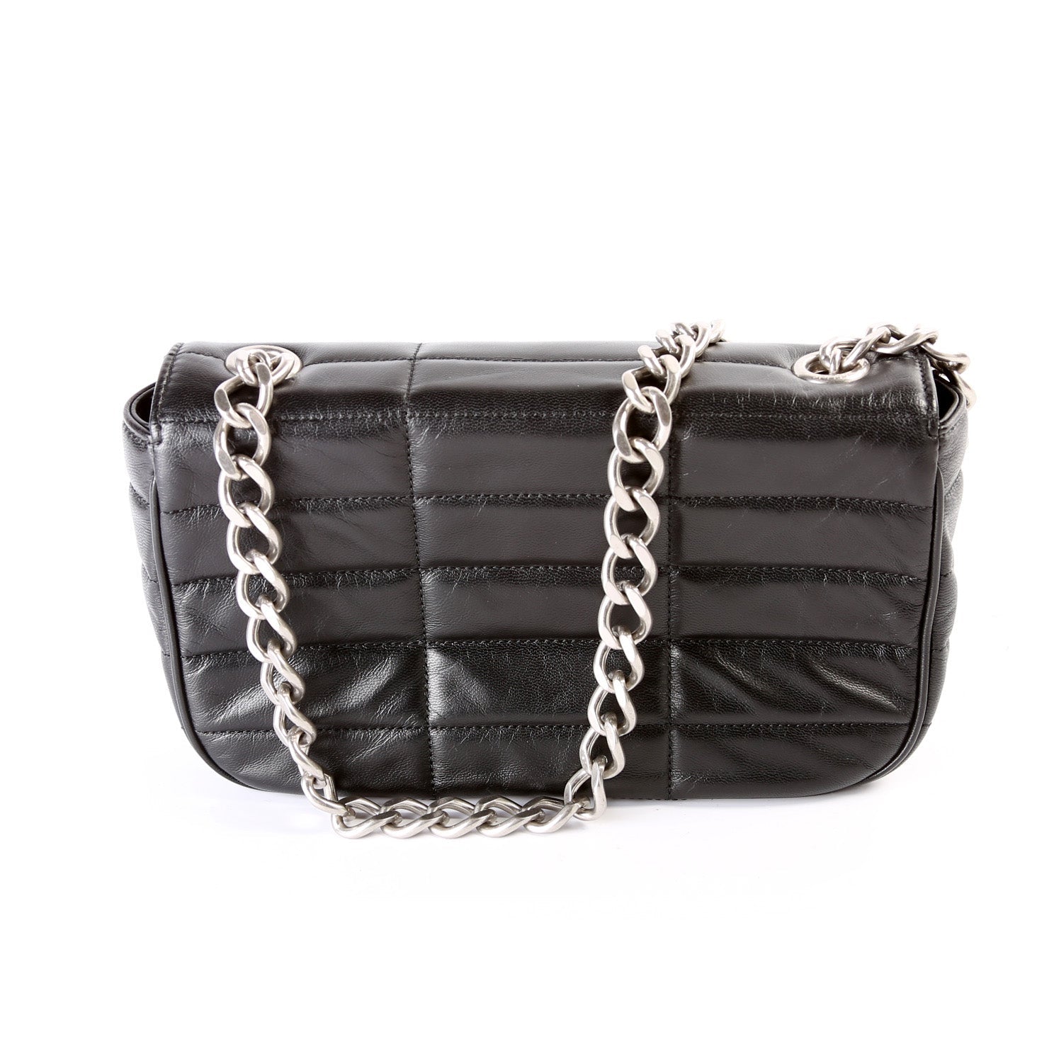 Monochrome Matelasse Shoulder Bag
