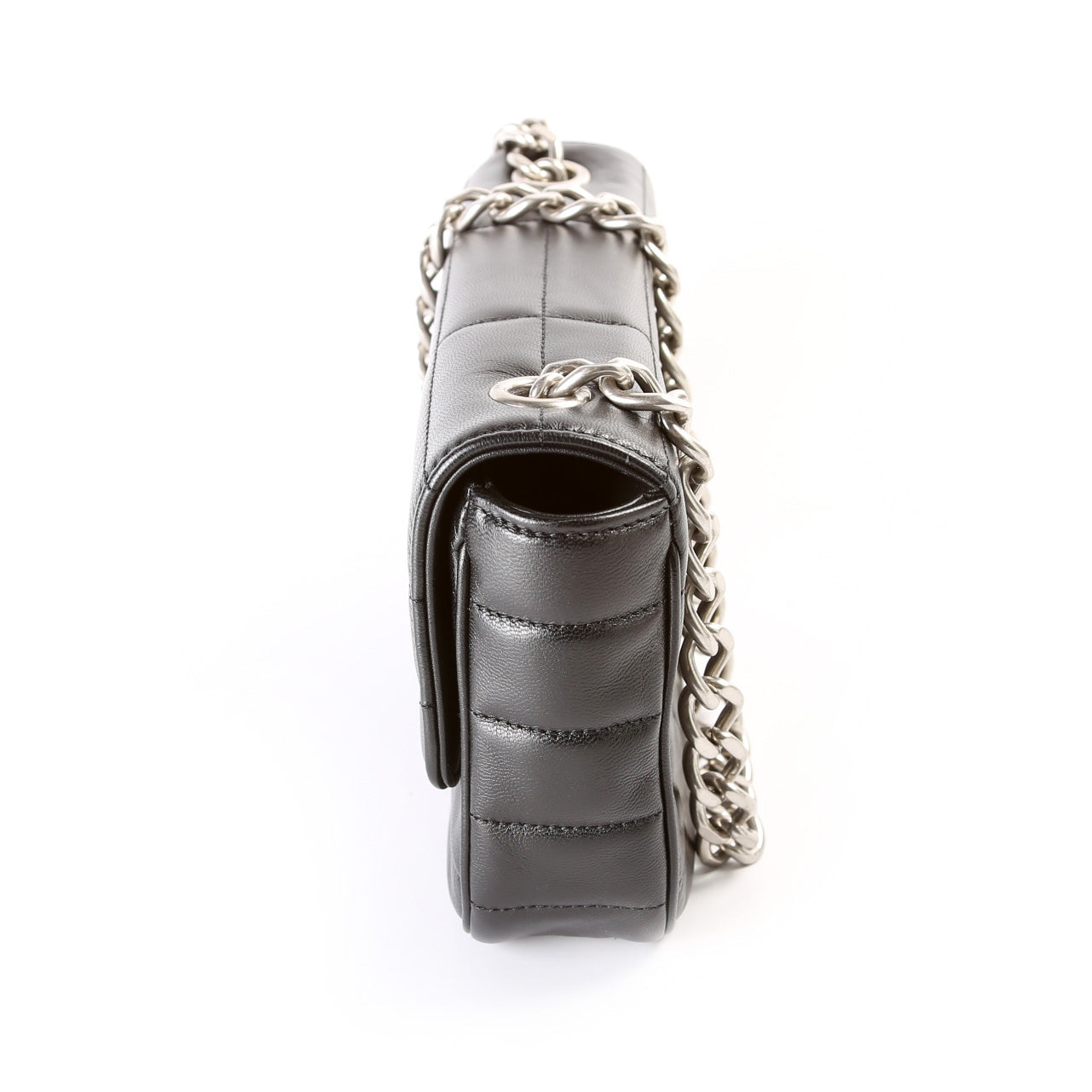 Monochrome Matelasse Shoulder Bag