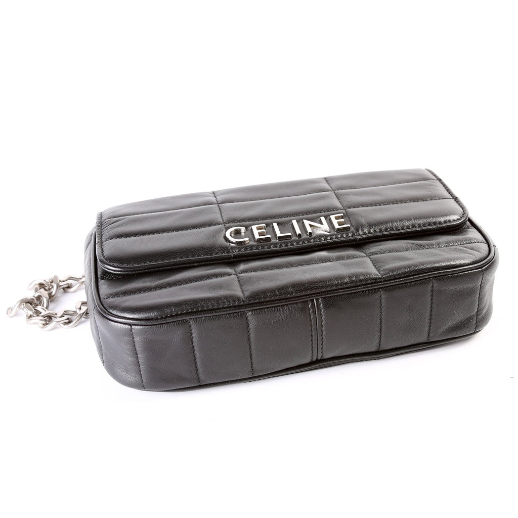 Monochrome Matelasse Shoulder Bag