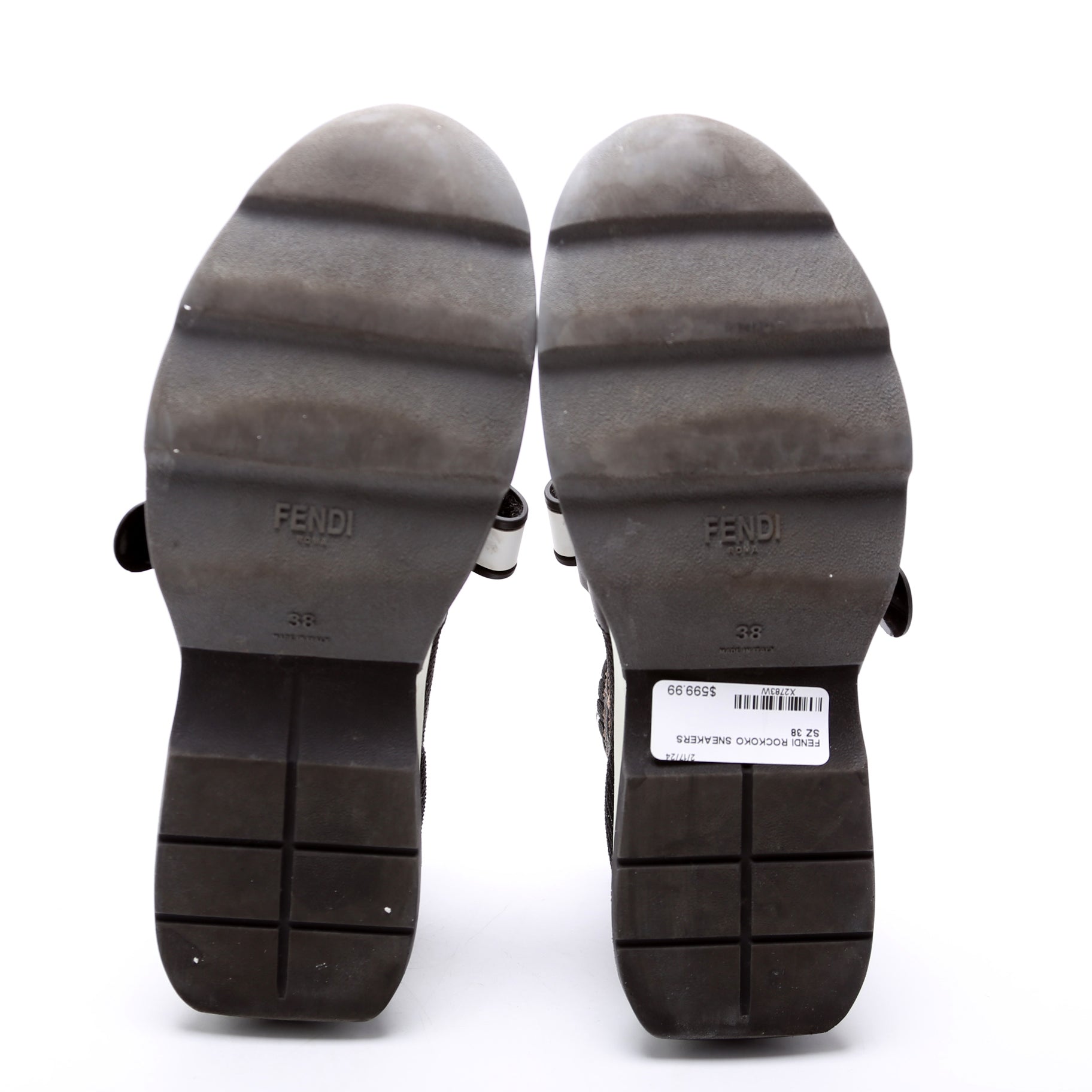 Fendi Rockoko Sneakers Size 38