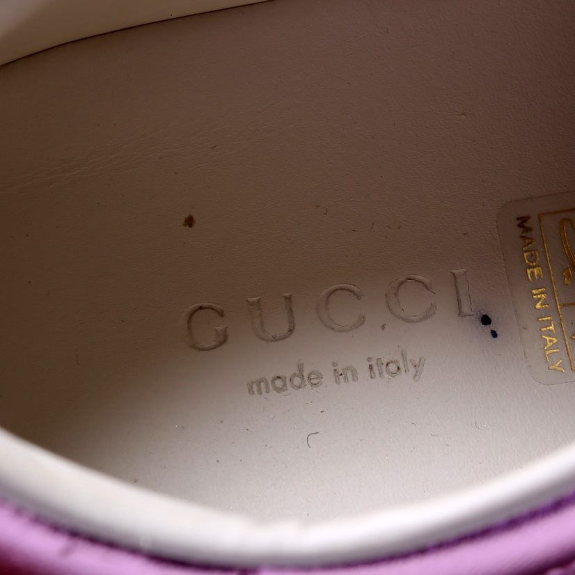Gucci Ace Web Leather Sneakers Size 37.5