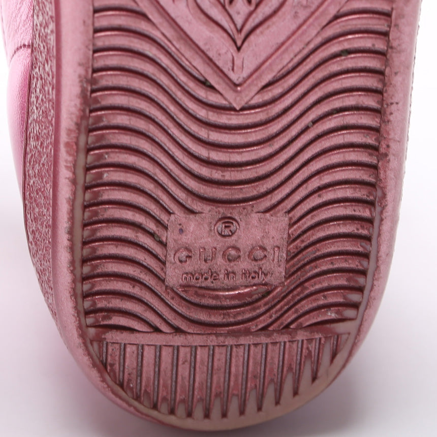 Gucci Ace Web Leather Sneakers Size 37.5