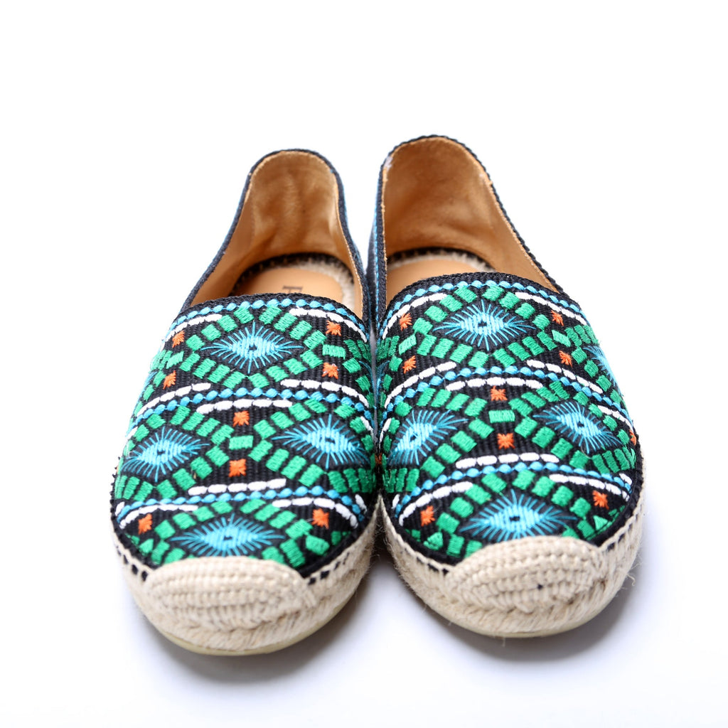 Prada Aztec Print Espadrilles Size 38