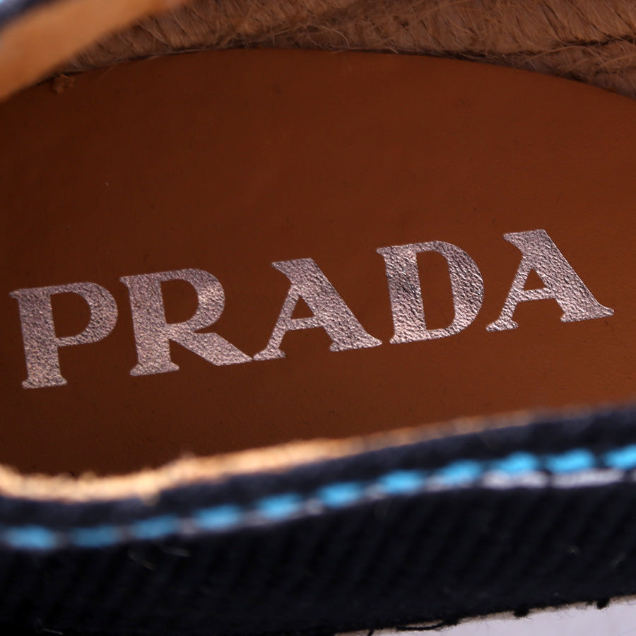 Prada Aztec Print Espadrilles Size 38