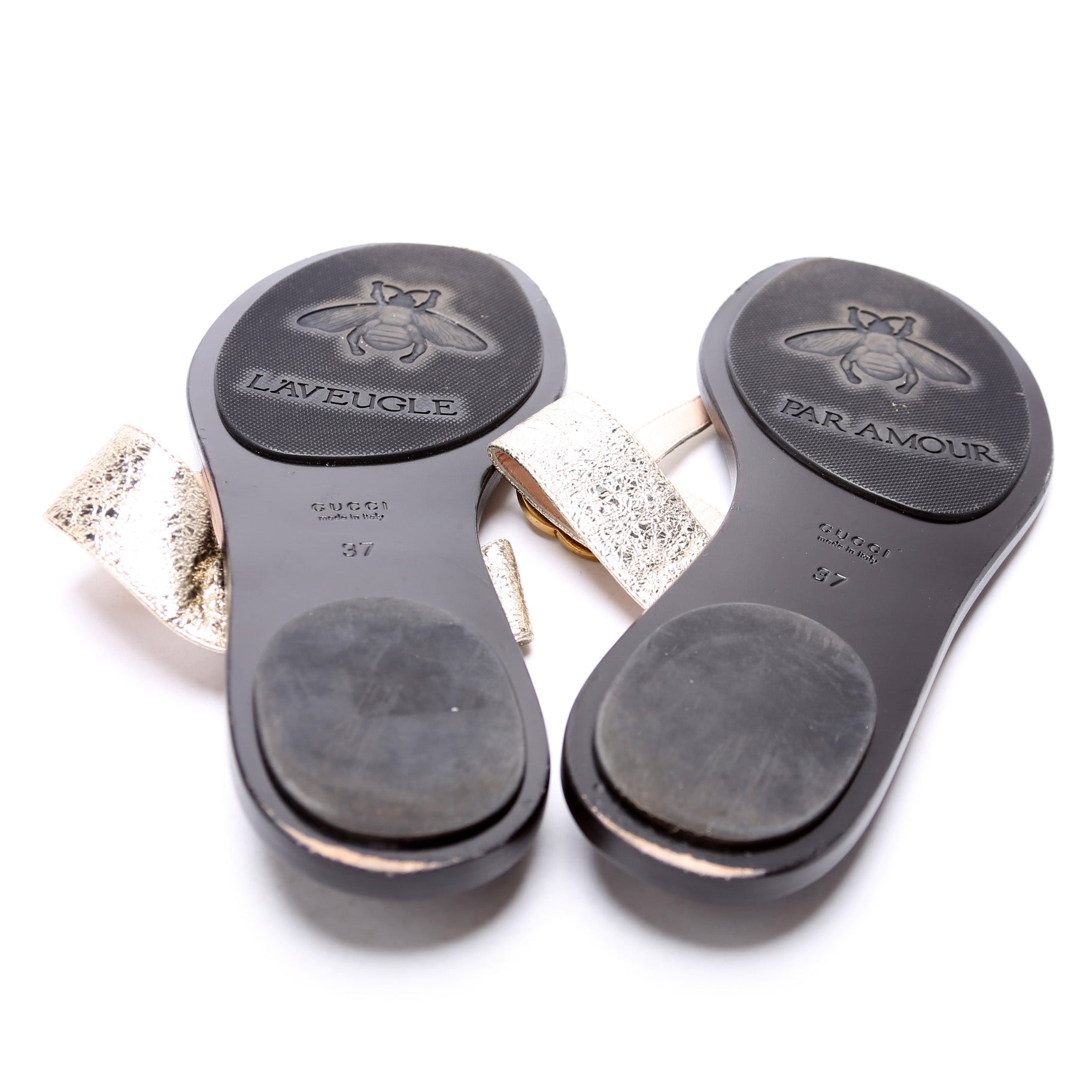 Gucci Marmont T Strap Sandals Size 37