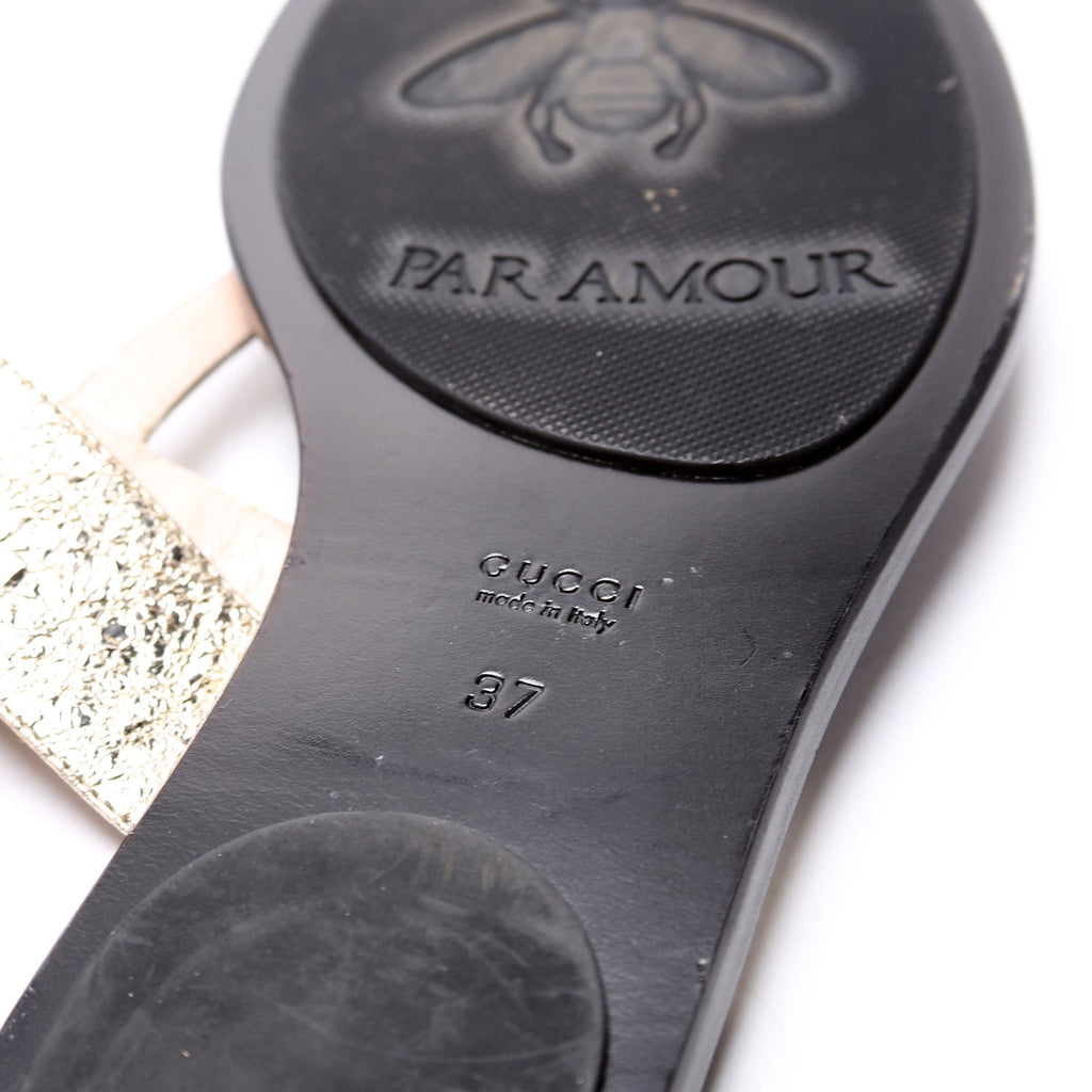 Gucci Marmont T Strap Sandals Size 37