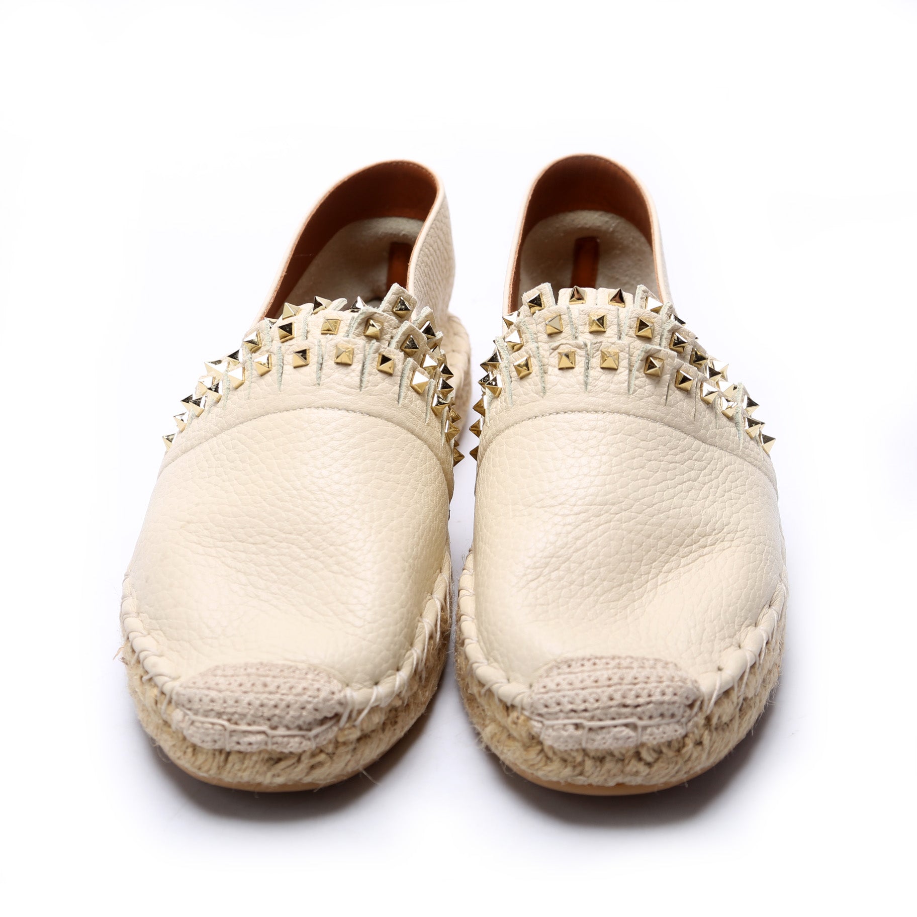 Rockstud Espadrille Flats Size 38