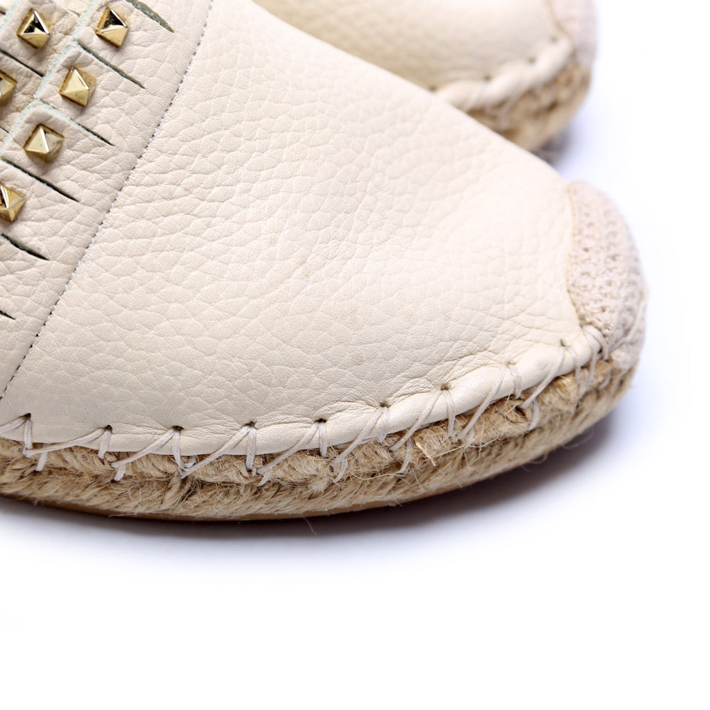 Rockstud Espadrille Flats Size 38