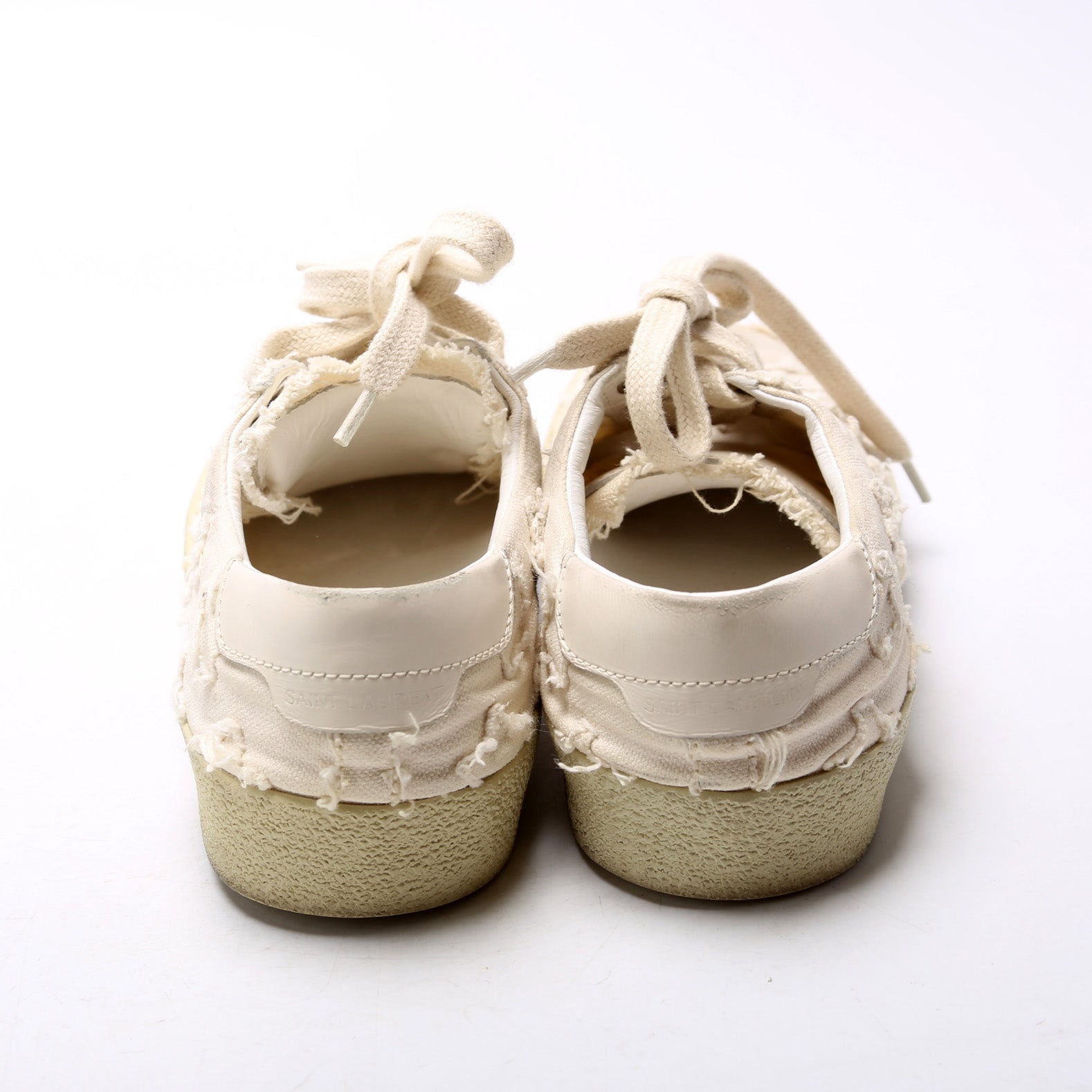 Canvas Lace Up Distressed Sneakers Size 36