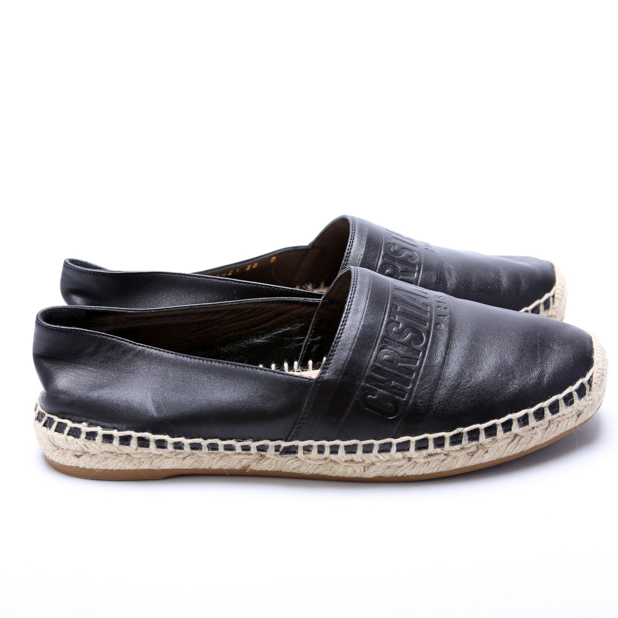 Dior Logo Espadrille Size 38