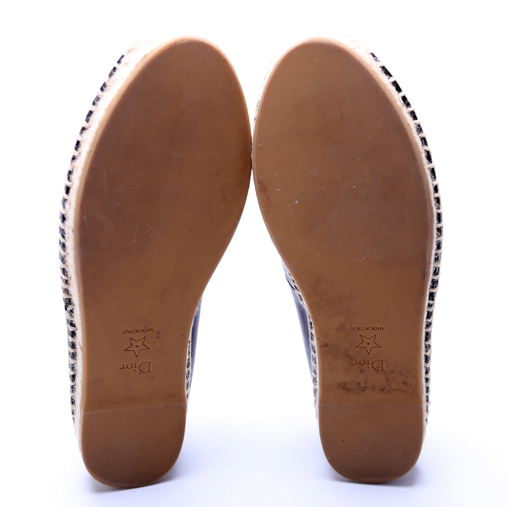 Dior Logo Espadrille Size 38