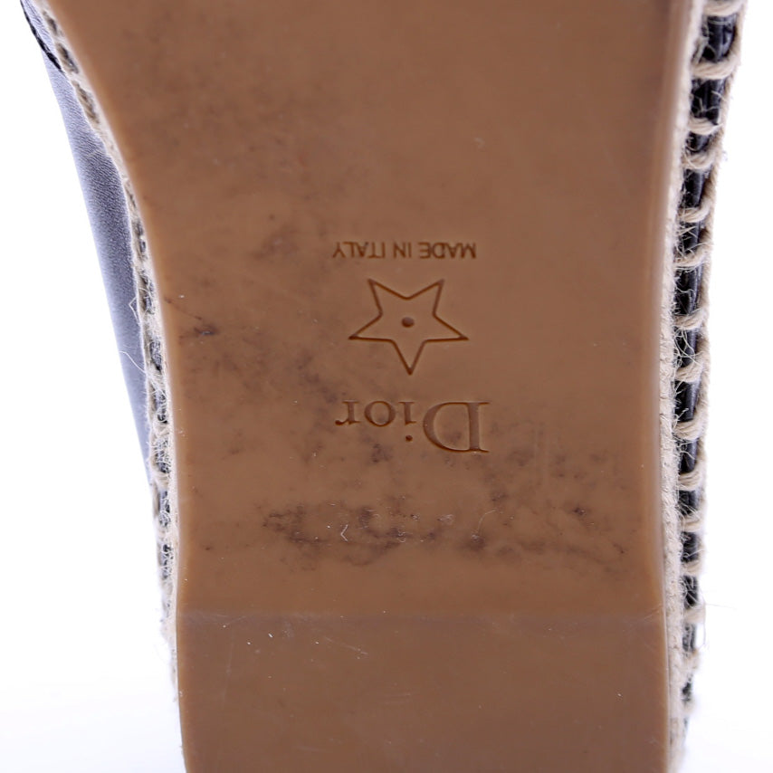 Dior Logo Espadrille Size 38