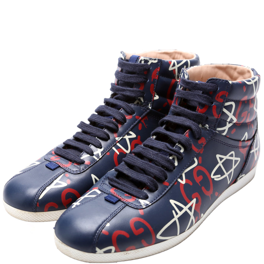 Logo Hightop Sneakers Size 37.5