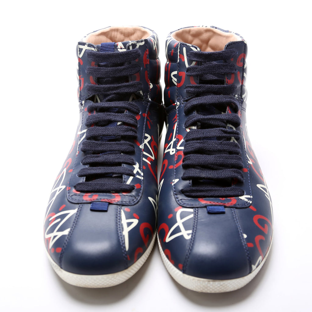 Logo Hightop Sneakers Size 37.5