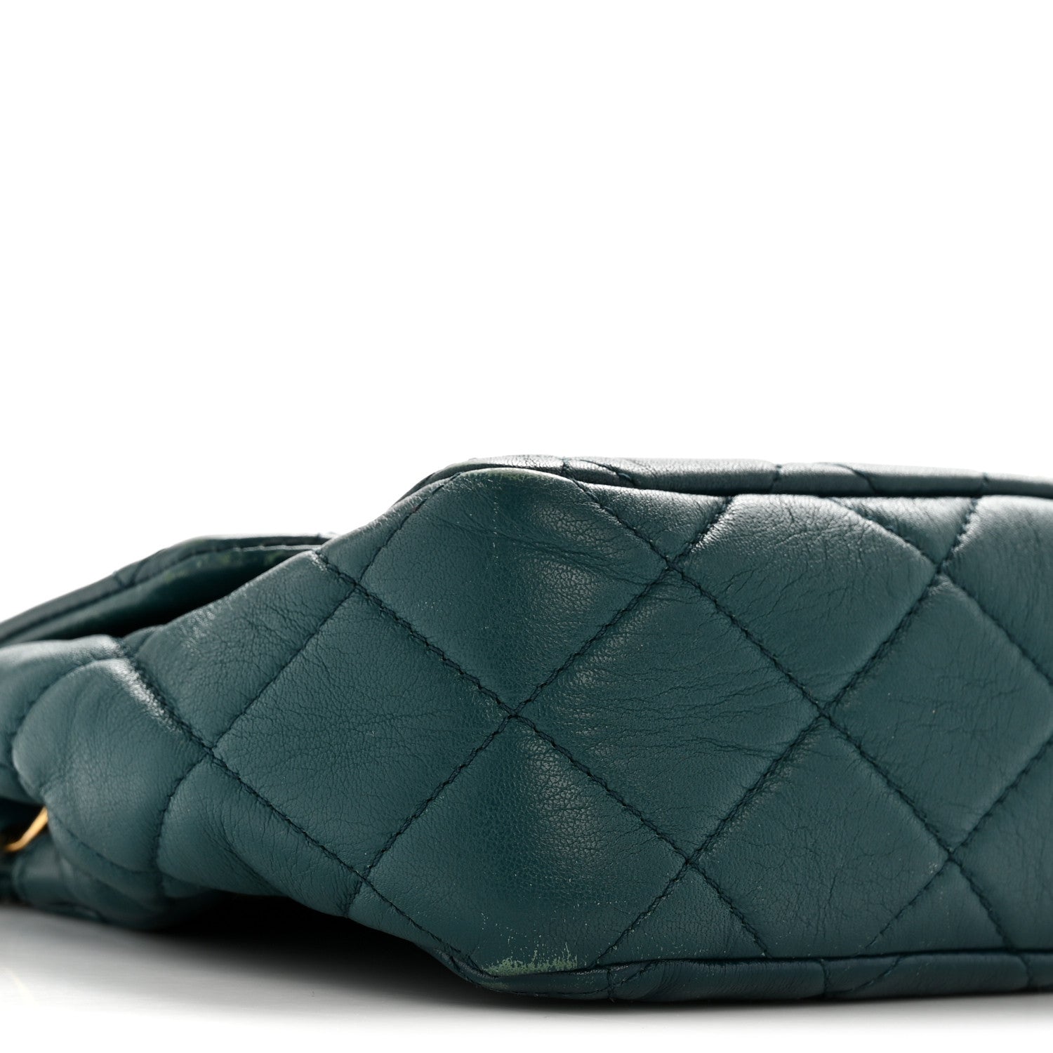 Chanel Lambskin Quilted Mini Rectangular Flap Dark Blue
