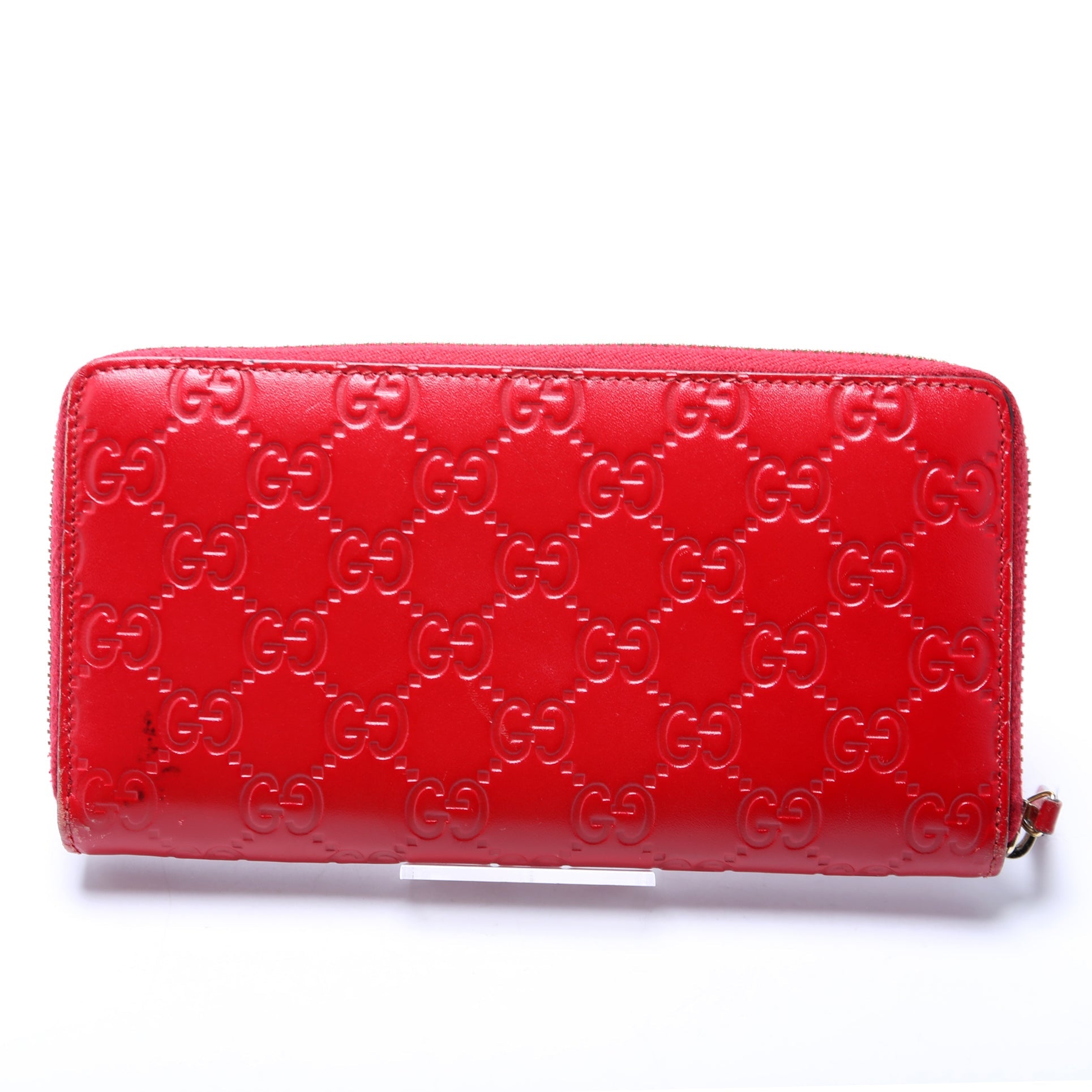 388680 Bow Zip Around Wallet Guccissima