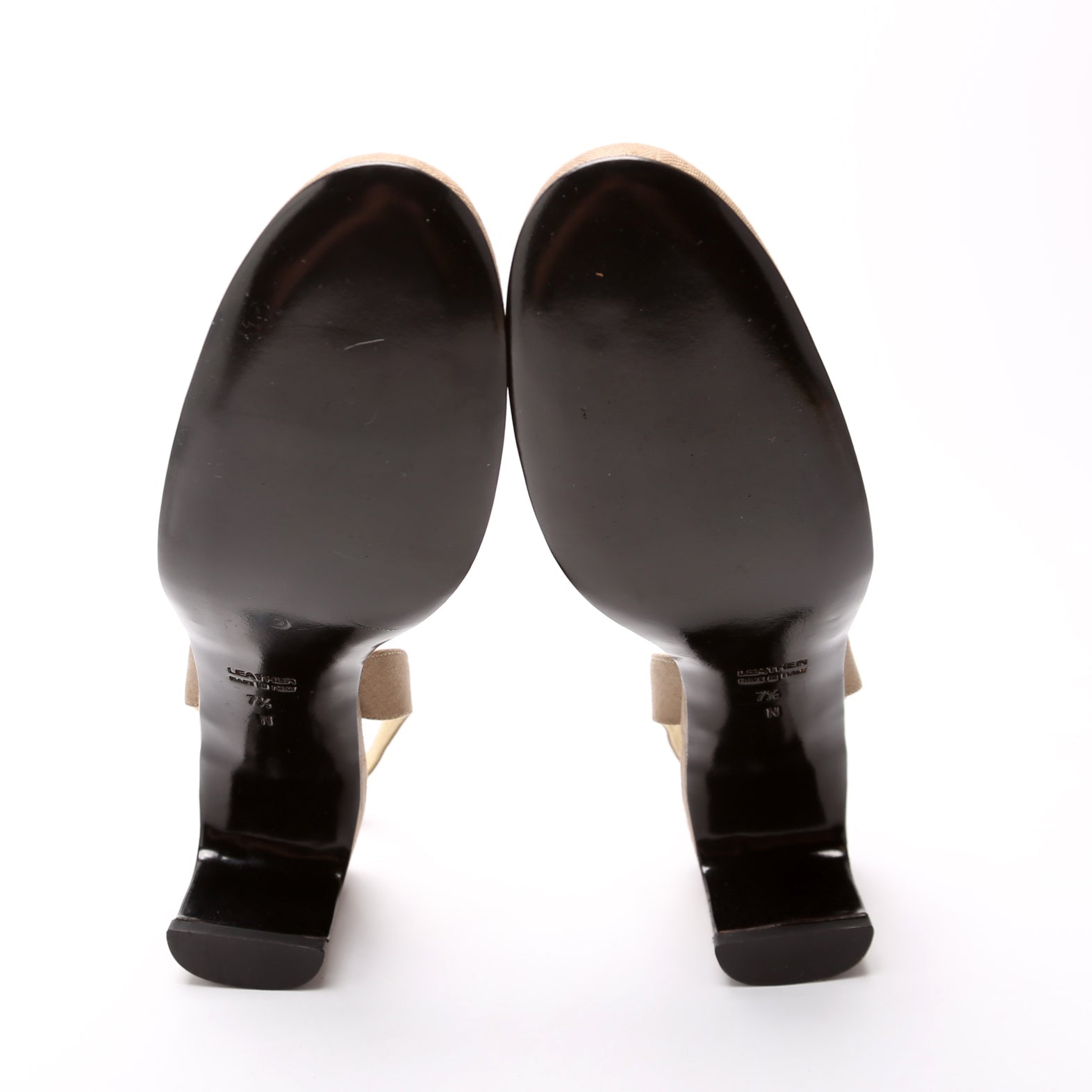 SAINT LAURENT Slingback Mid Heels Size 37.5