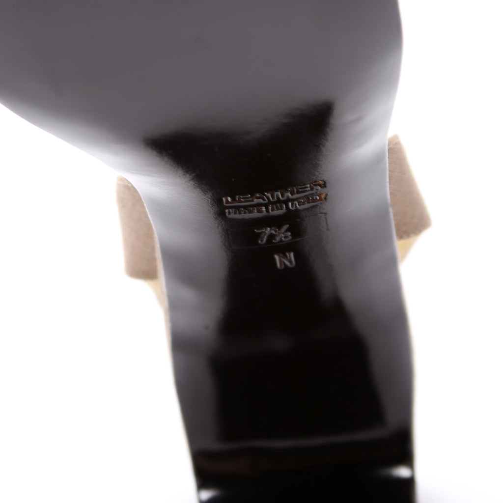 SAINT LAURENT Slingback Mid Heels Size 37.5