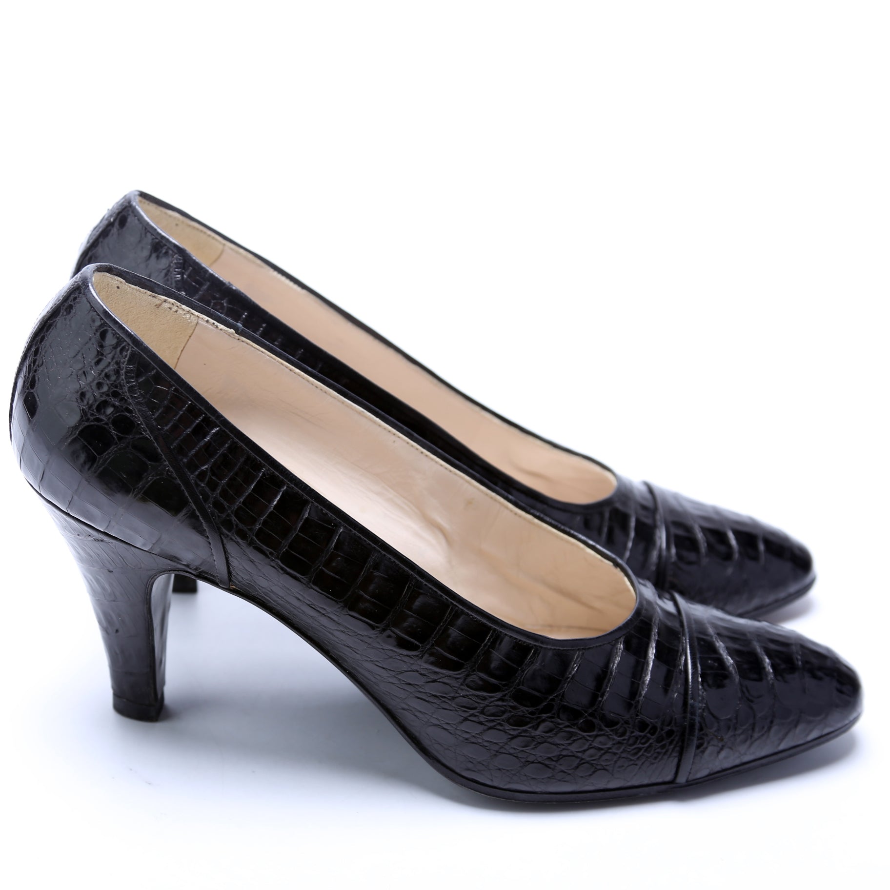Pointed Toe Python Pumps Size 37.5