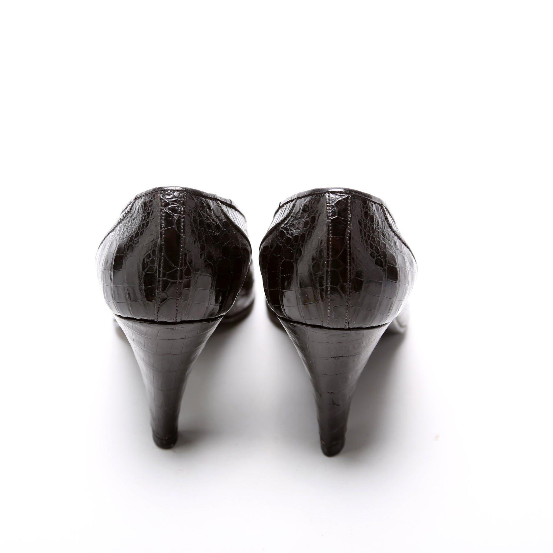 Pointed Toe Python Pumps Size 37.5