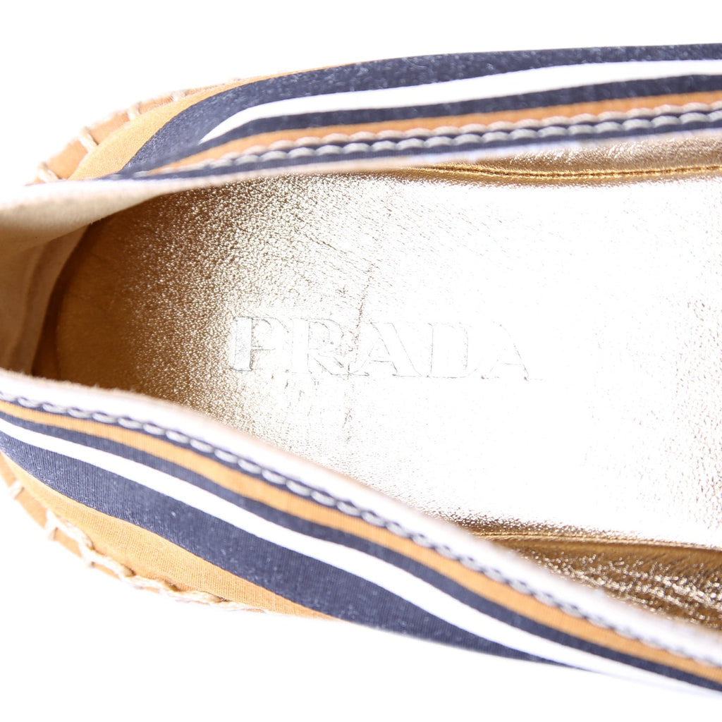 Prada Espadrille Flats Size 38.5